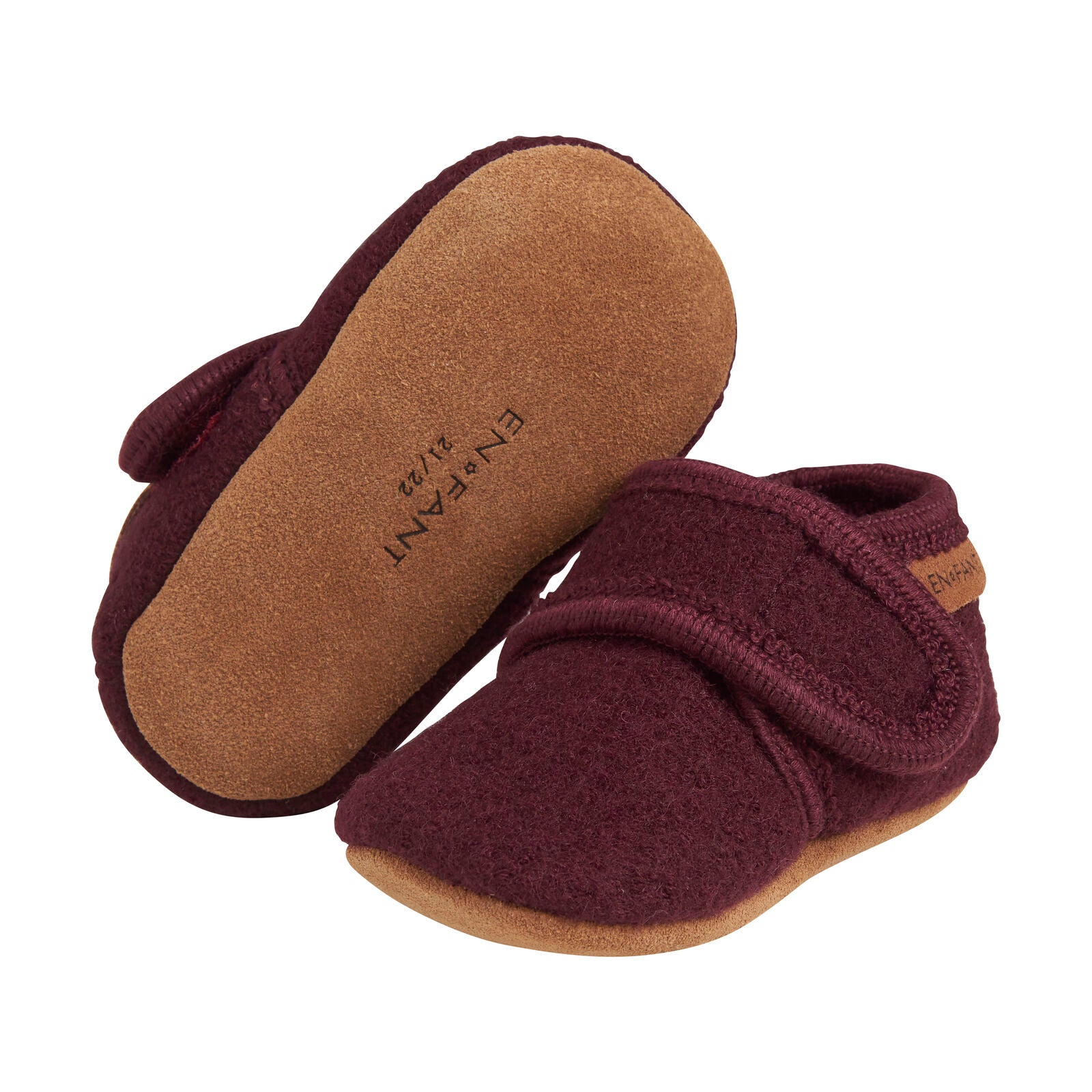 Enfant Enfant - Baby Wool Slippers - Winetasting - Pearls & Swines