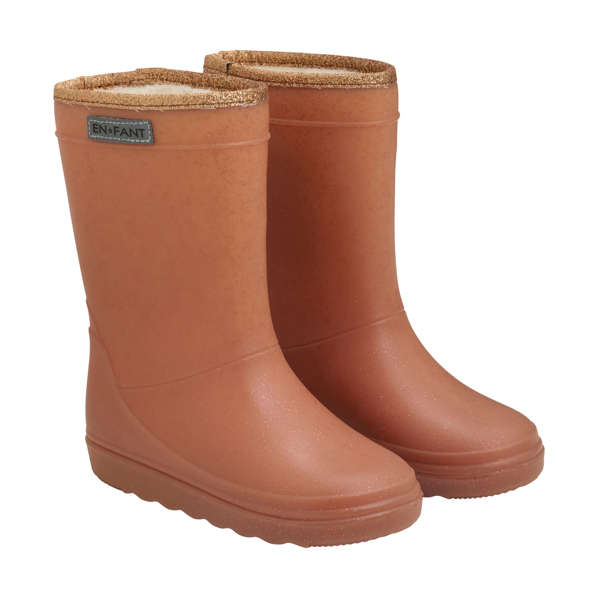 Enfant Enfant - Thermo Boot - Mocha Bisque Glitter - Pearls & Swines