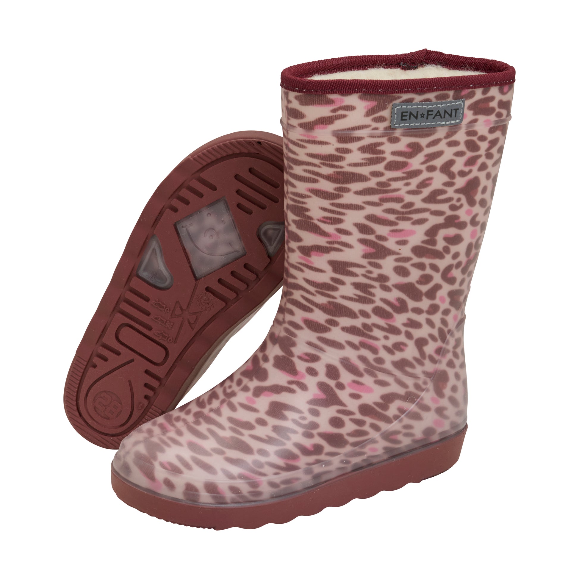 Enfant Enfant - Thermo Boot - Speckle Burgundy - Pearls & Swines