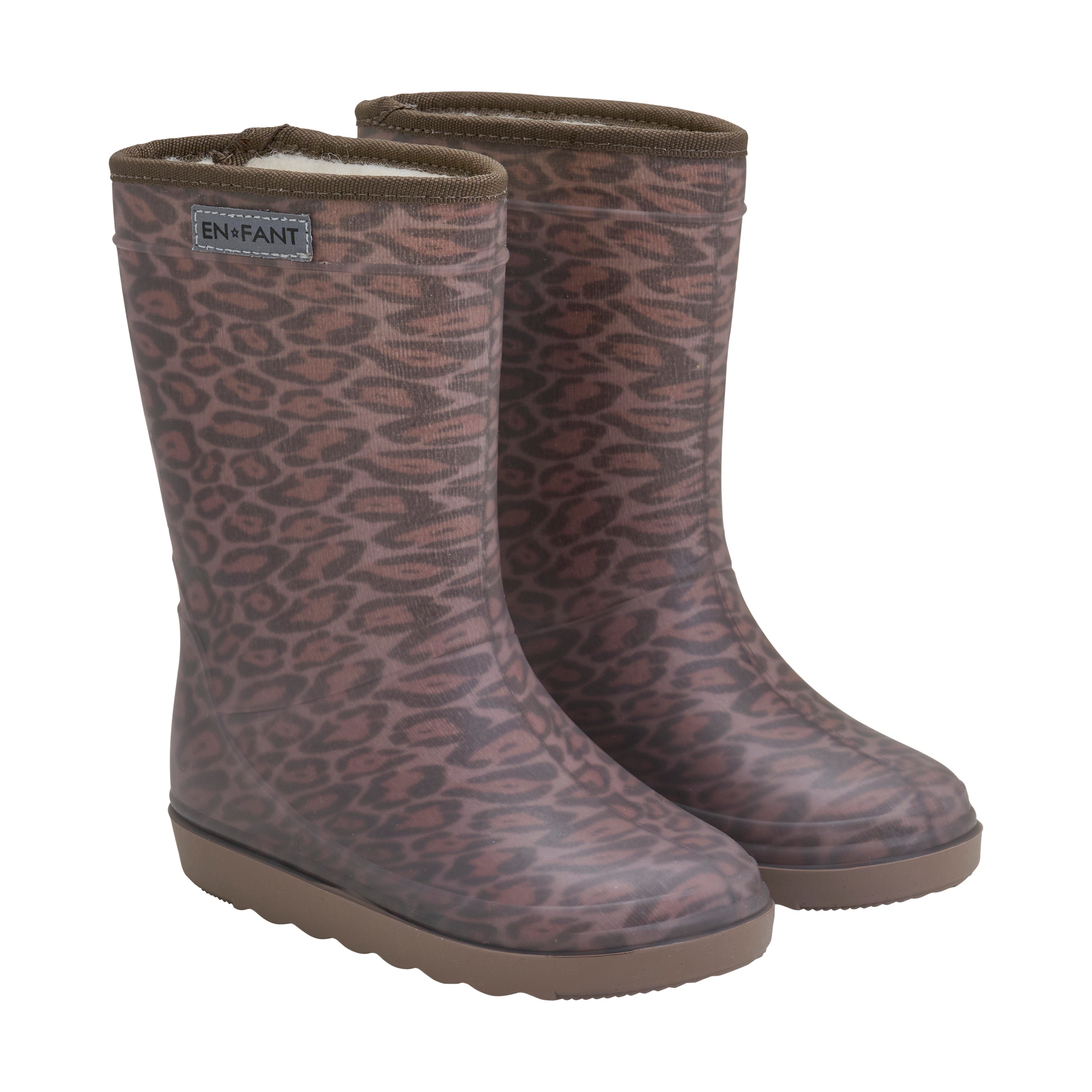 Enfant Enfant - Thermo Boot Print - Pine bark - Pearls & Swines