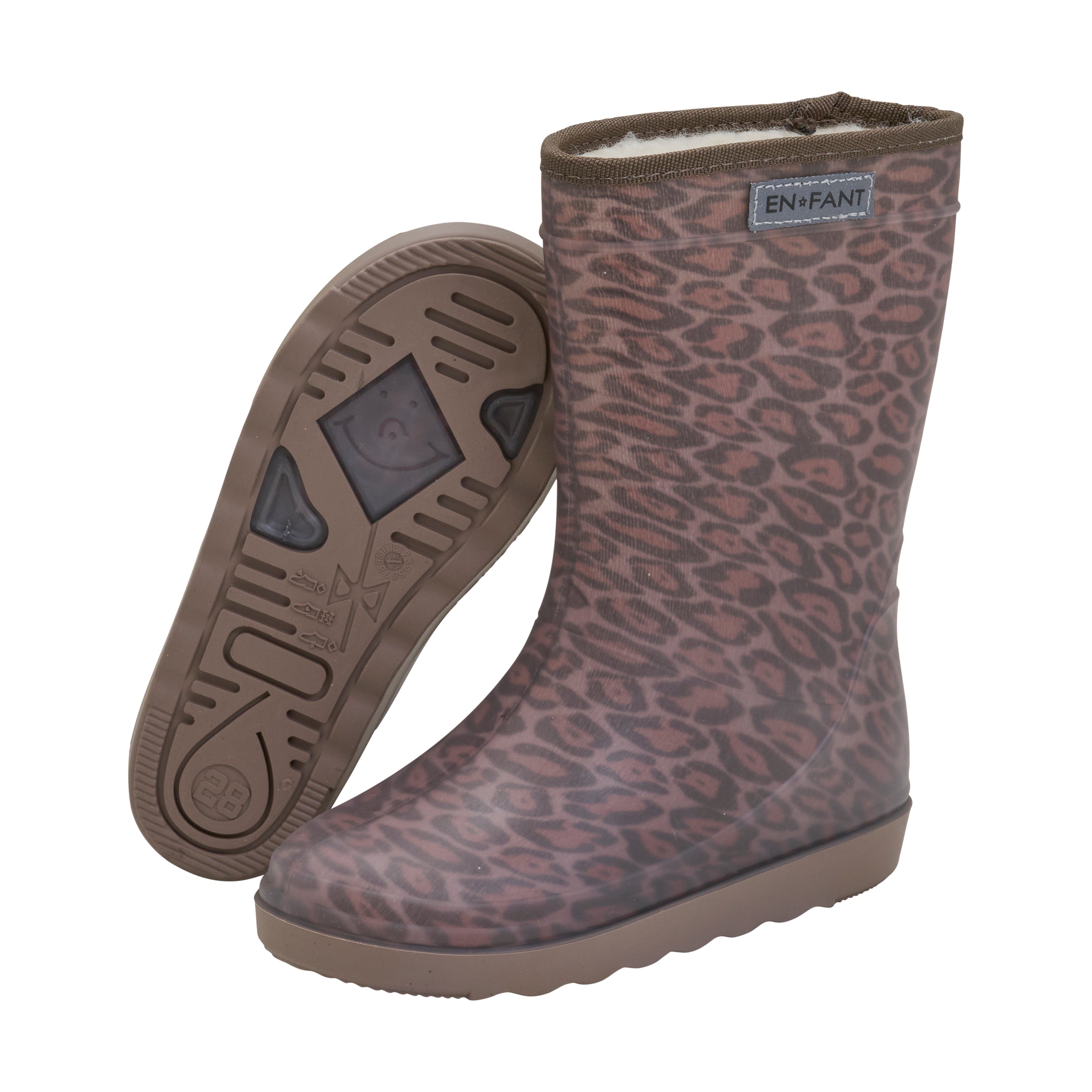 Enfant Enfant - Thermo Boot Print - Pine bark - Pearls & Swines