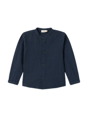 MarMar Copenhagen MarMar Copenhagen - Torben Chambray Tops - Dark Blue Stripe - Pearls & Swines