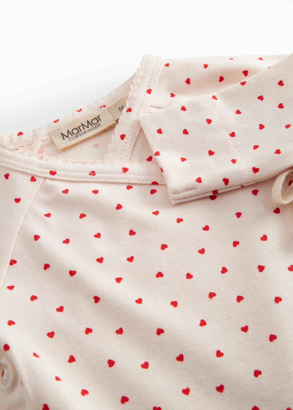 MarMar Copenhagen MarMar Copenhagen - Newborn Belita Modal Smooth Print - Happy Hearts - Pearls & Swines