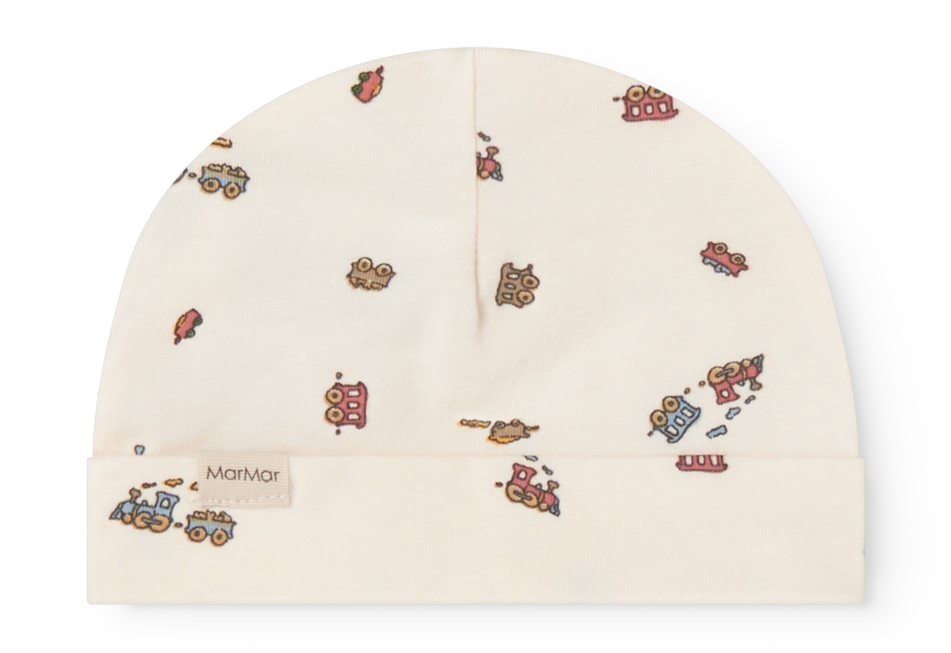 MarMar Copenhagen MarMar Copenhagen - Aiko Beanie Newborn - Trains - Pearls & Swines