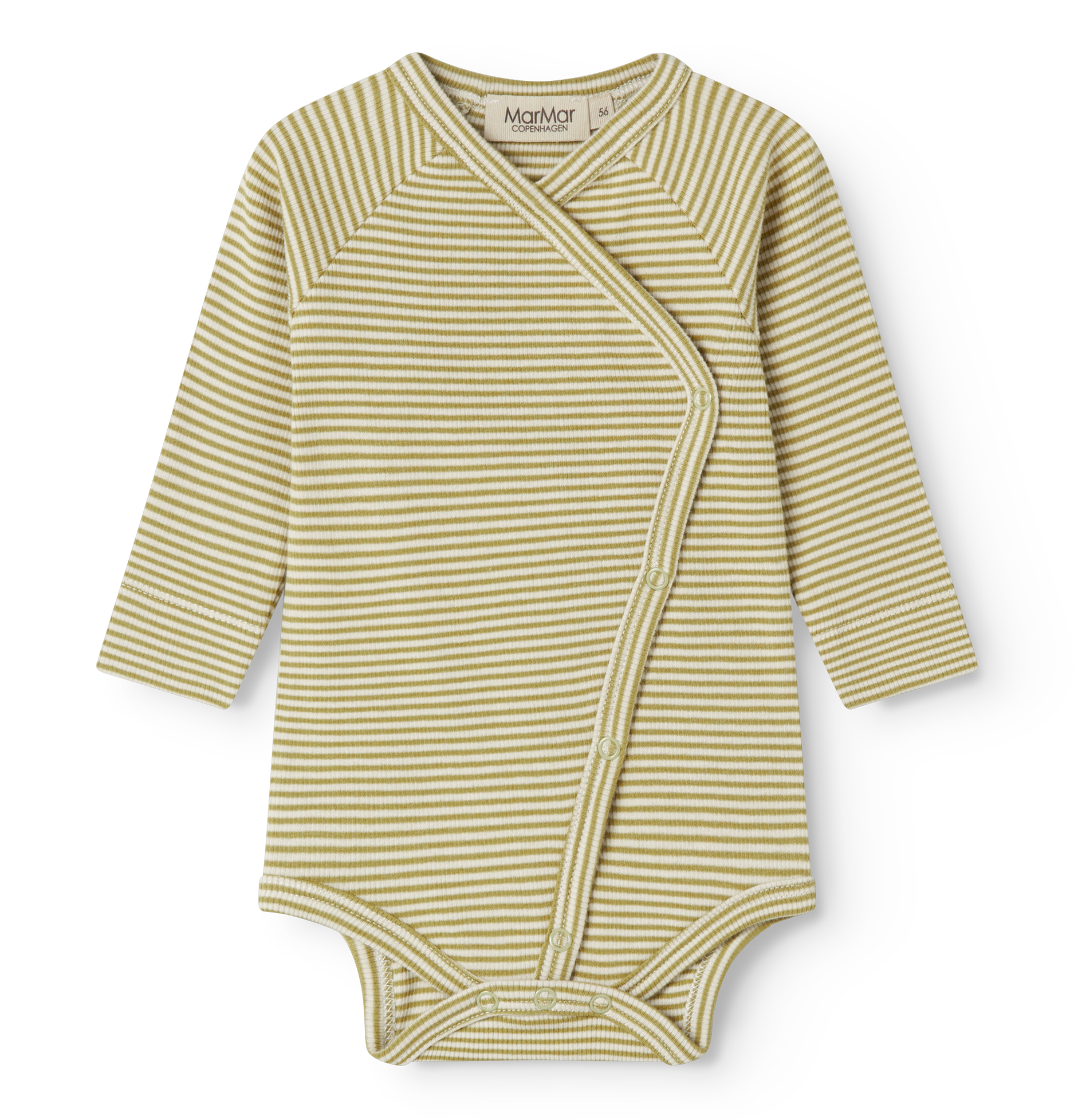 MarMar Copenhagen - Premature Bellis Modal Fine Rib - Olive Stripe