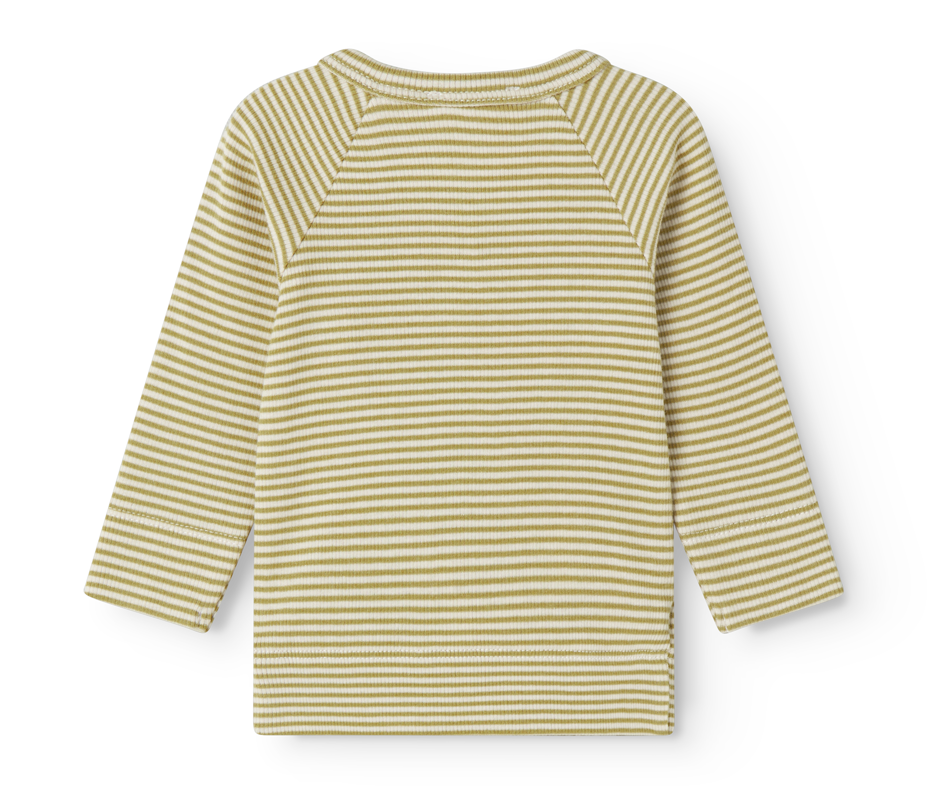 MarMar Copenhagen MarMar Copenhagen - Premature Tina Modal Fine Rib - Olive stripe - Pearls & Swines