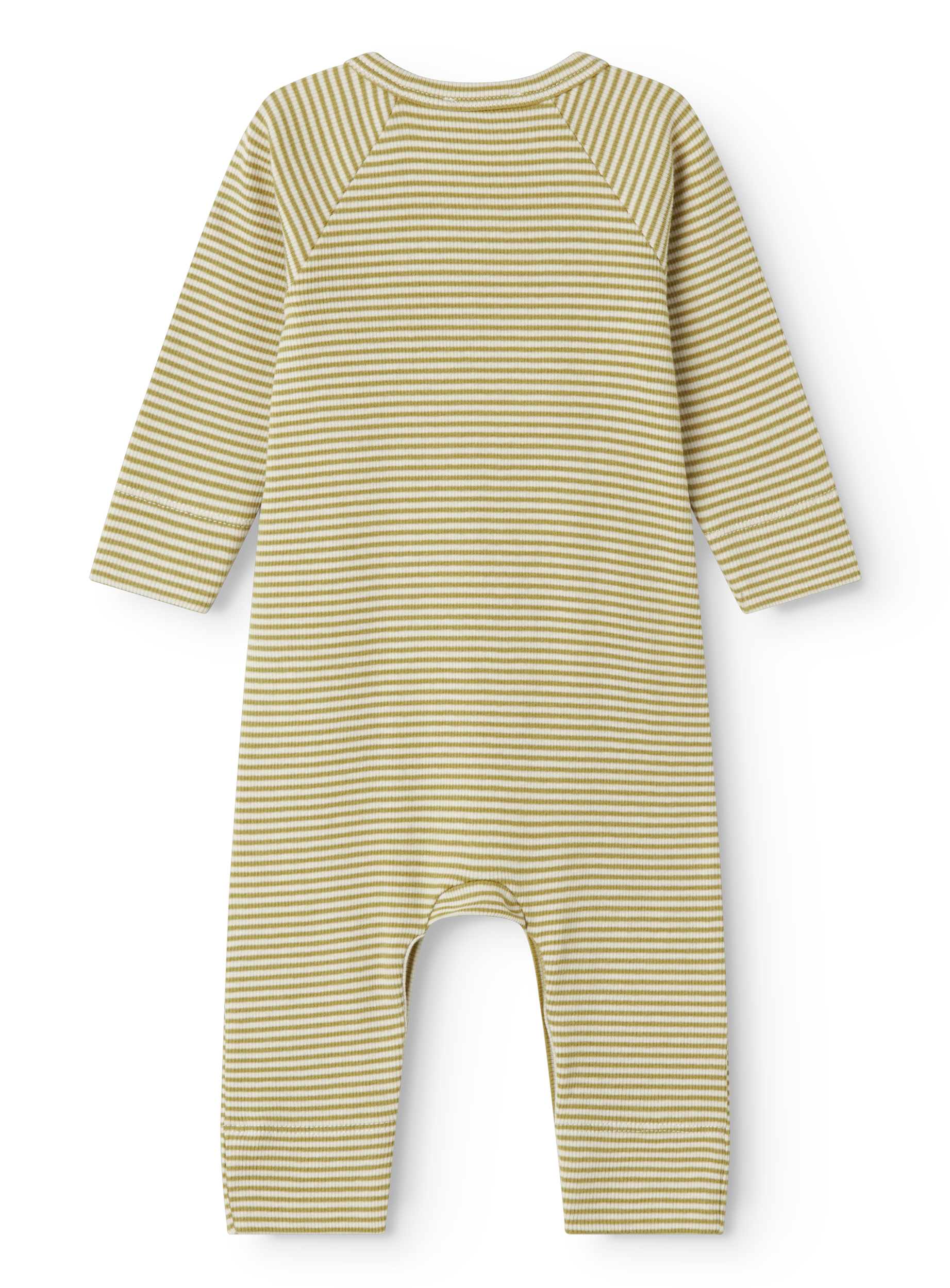 MarMar Copenhagen MarMar Copenhagen - Premature Rikke Modal Fine Rib - Olive stripe - Pearls & Swines