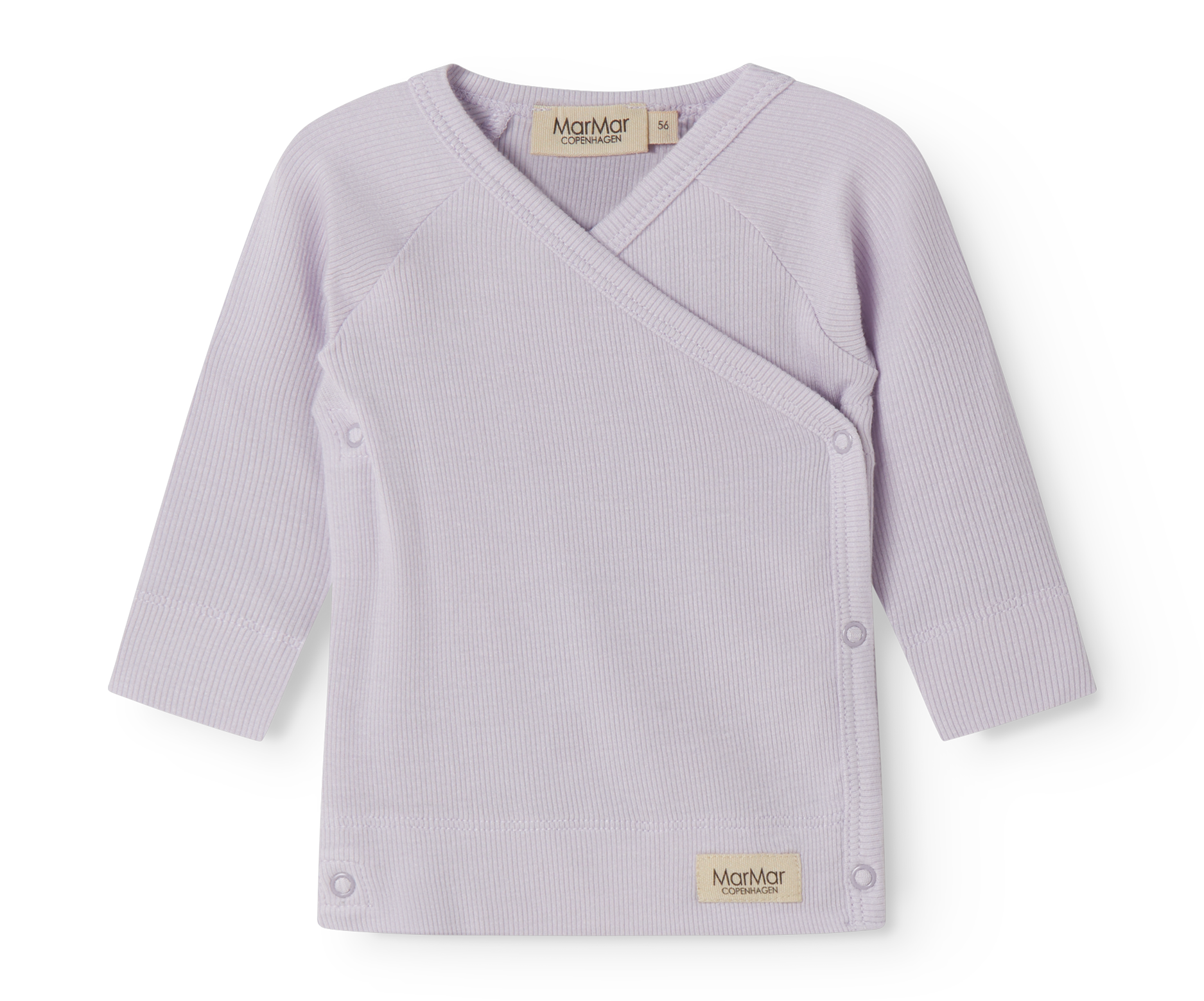 MarMar Copenhagen MarMar Copenhagen - Tuti Wrap LS Micro Modal Newborn - Sweet Violet - Pearls & Swines