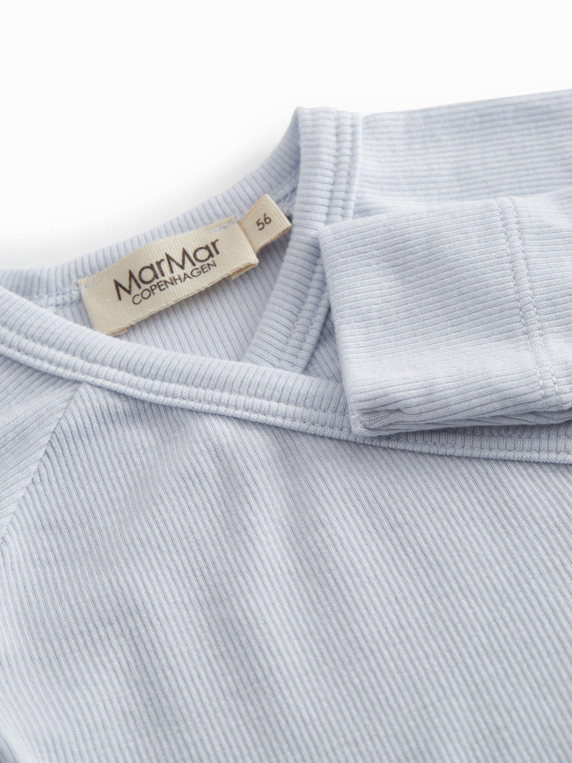 MarMar Copenhagen MarMar Copenhagen - Tuti Wrap LS Micro Modal Newborn - Blue Mist - Pearls & Swines