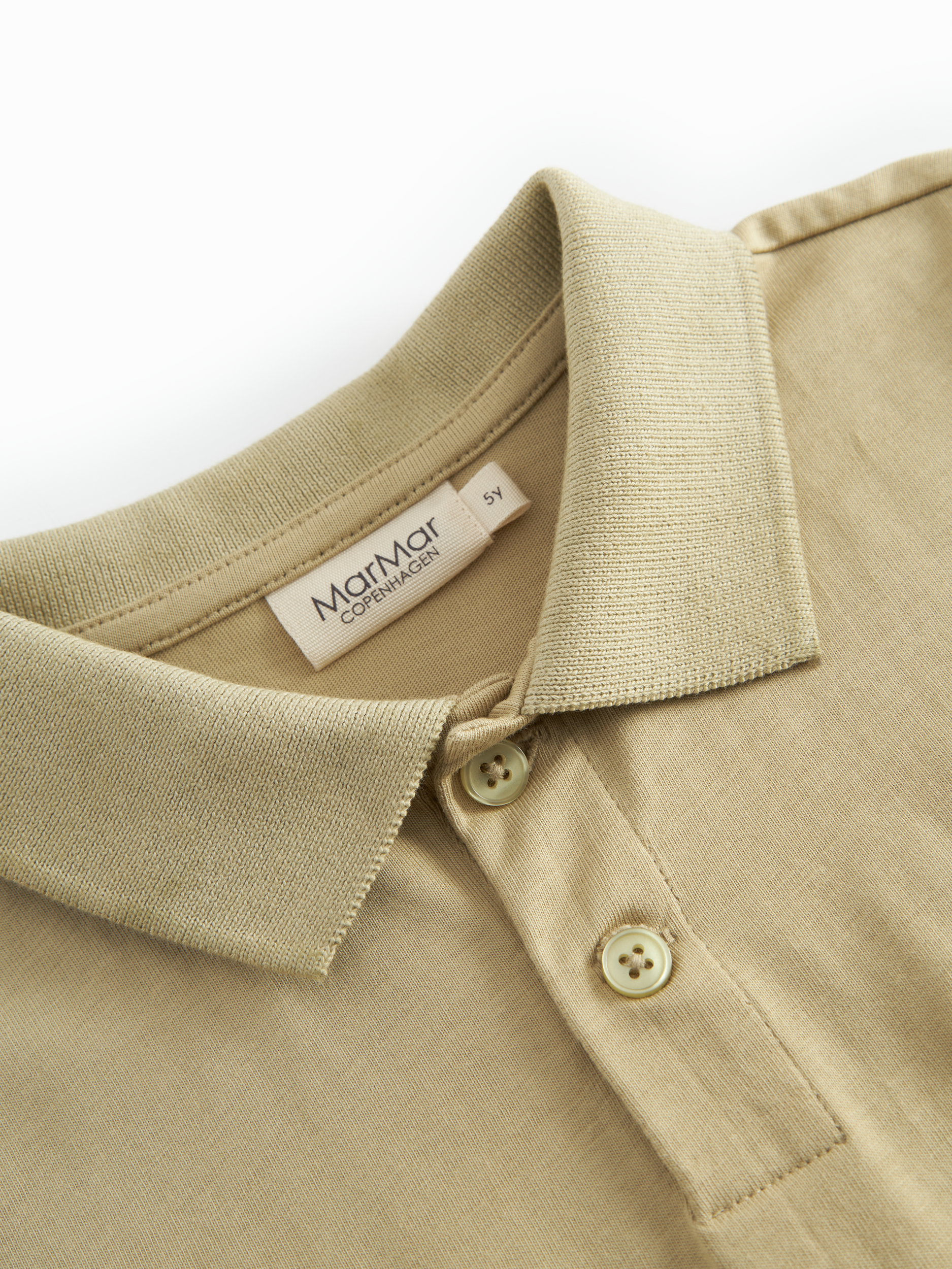MarMar Copenhagen MarMar Copenhagen - Baby Tad Polo Cotton Jersey - Rope - Pearls & Swines