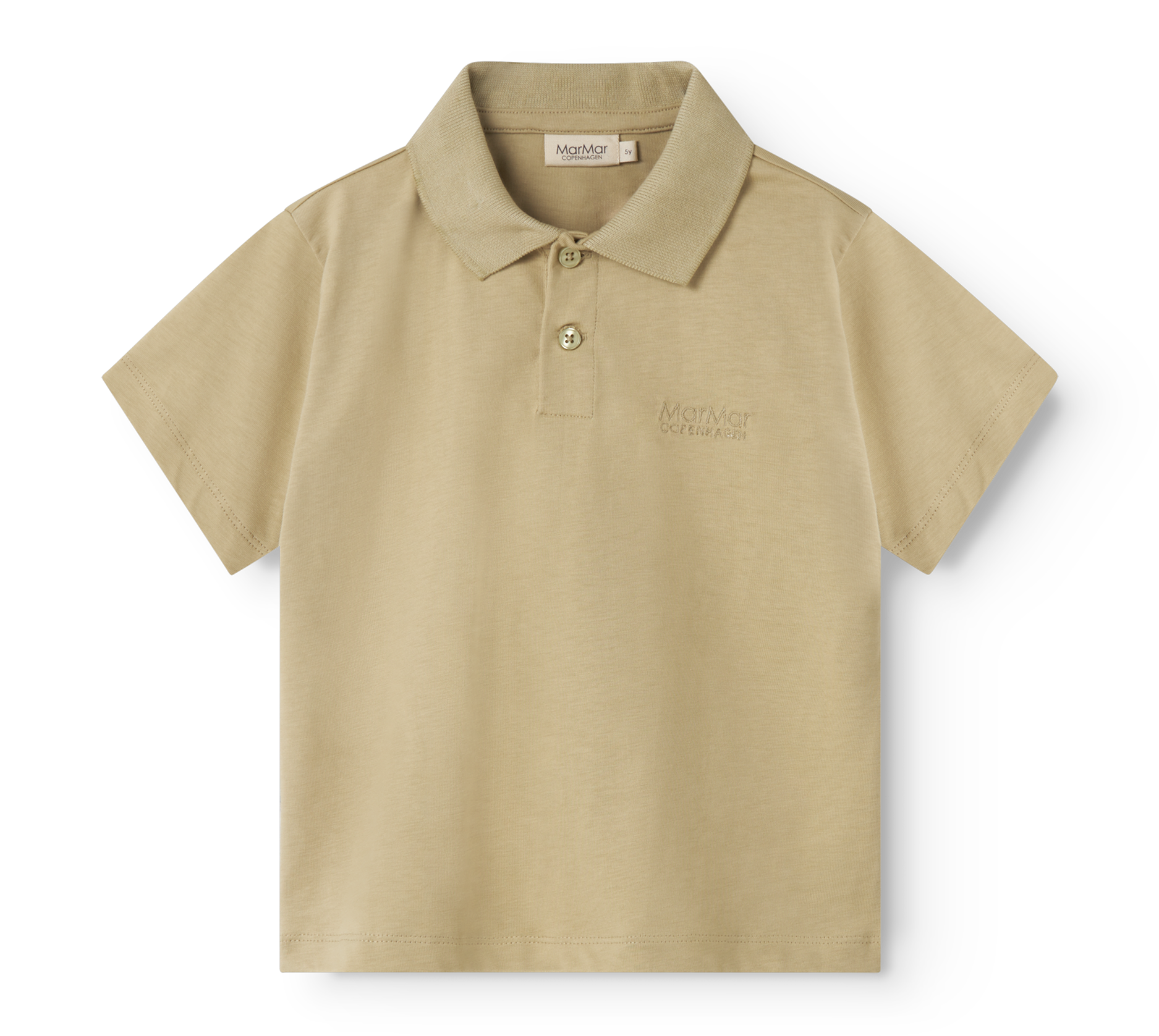 MarMar Copenhagen MarMar Copenhagen - Baby Tad Polo Cotton Jersey - Rope - Pearls & Swines