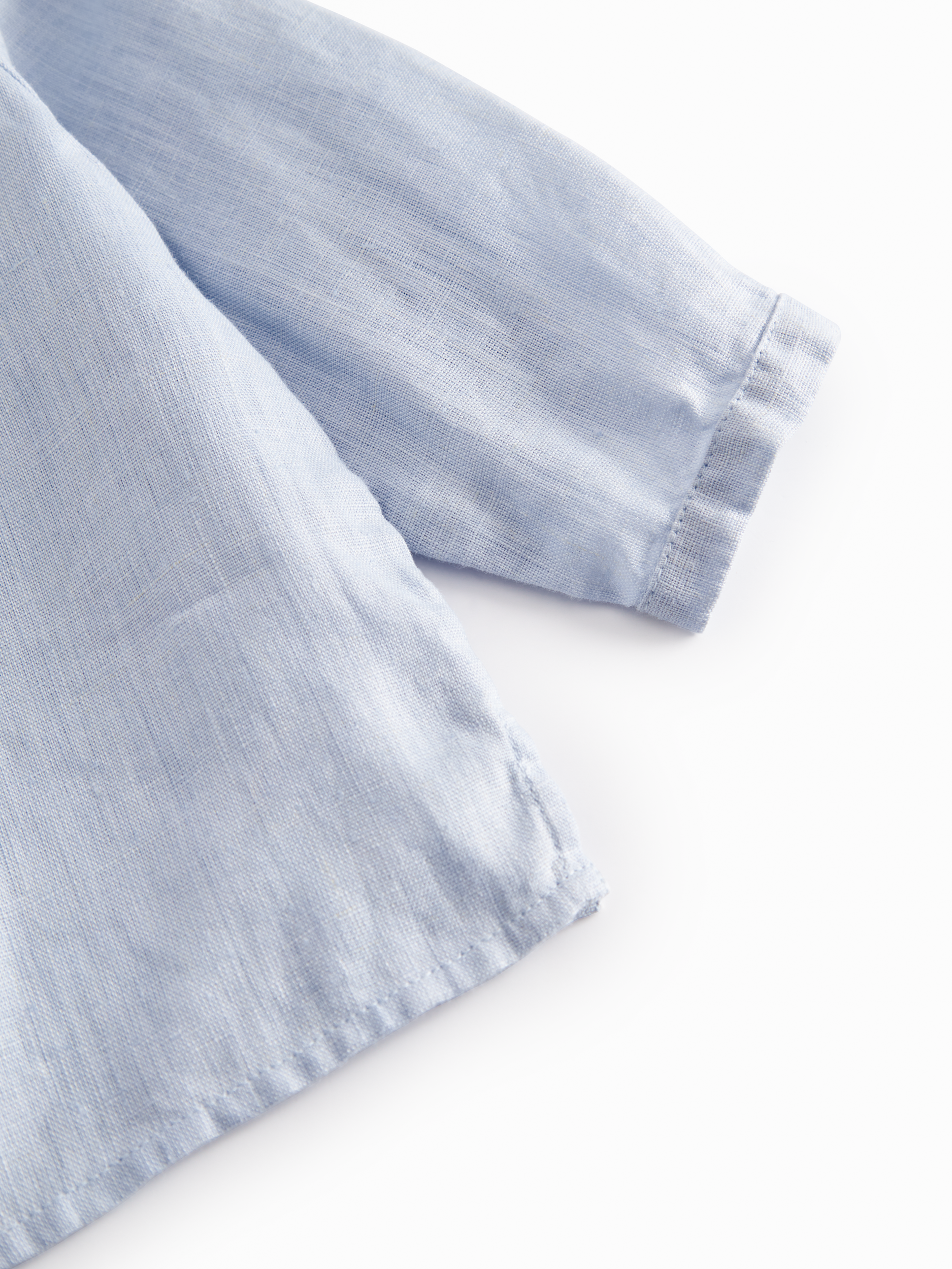 MarMar Copenhagen MarMar Copenhagen - Baby Totora Linnen tops - Blue Mist - Pearls & Swines