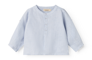 MarMar Copenhagen MarMar Copenhagen - Totoro Linnen Tops - Blue Mist - Pearls & Swines