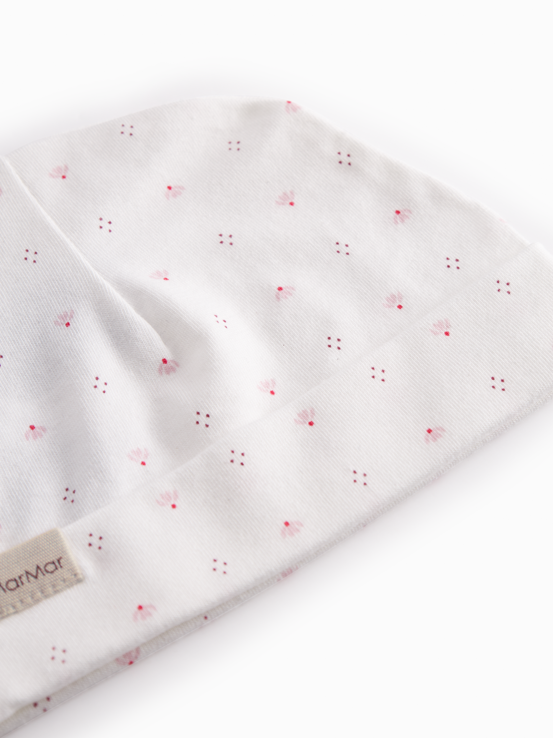 MarMar Copenhagen MarMar Copenhagen - Newborn Aiko Beanie - Tiny Tulip - Pearls & Swines