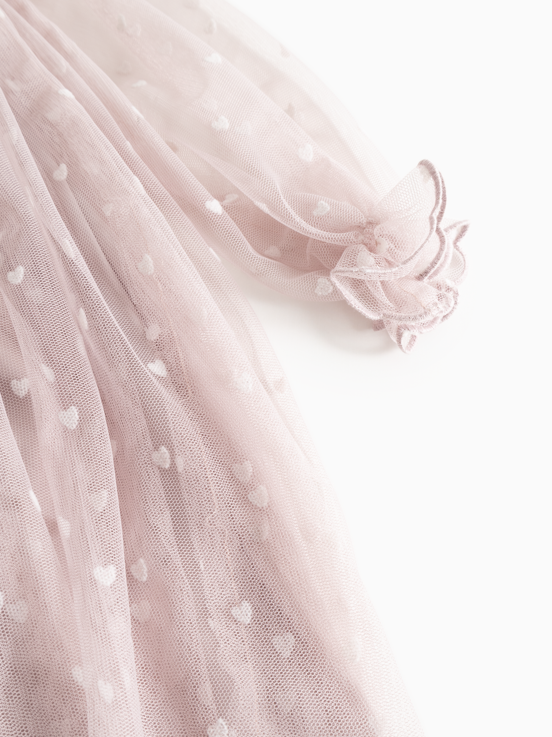 MarMar Copenhagen MarMar Copenhagen - Dera Ballerina Dresses - Cloud Grey Hearts - Pearls & Swines