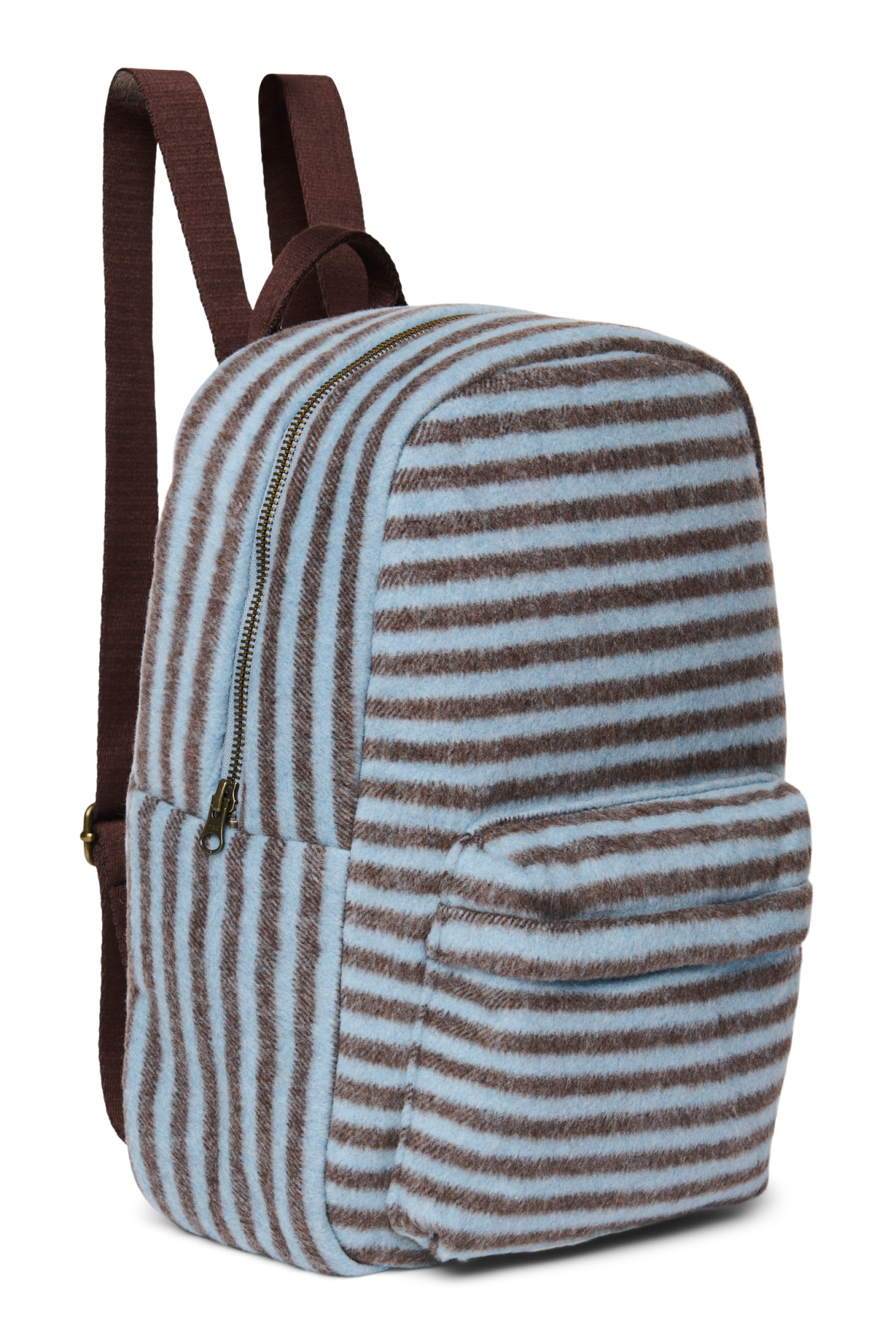 Pearls and Swines Studio Noos - Wool Midi Backpack with Front Pocket - Stripy - Pearls & Swines