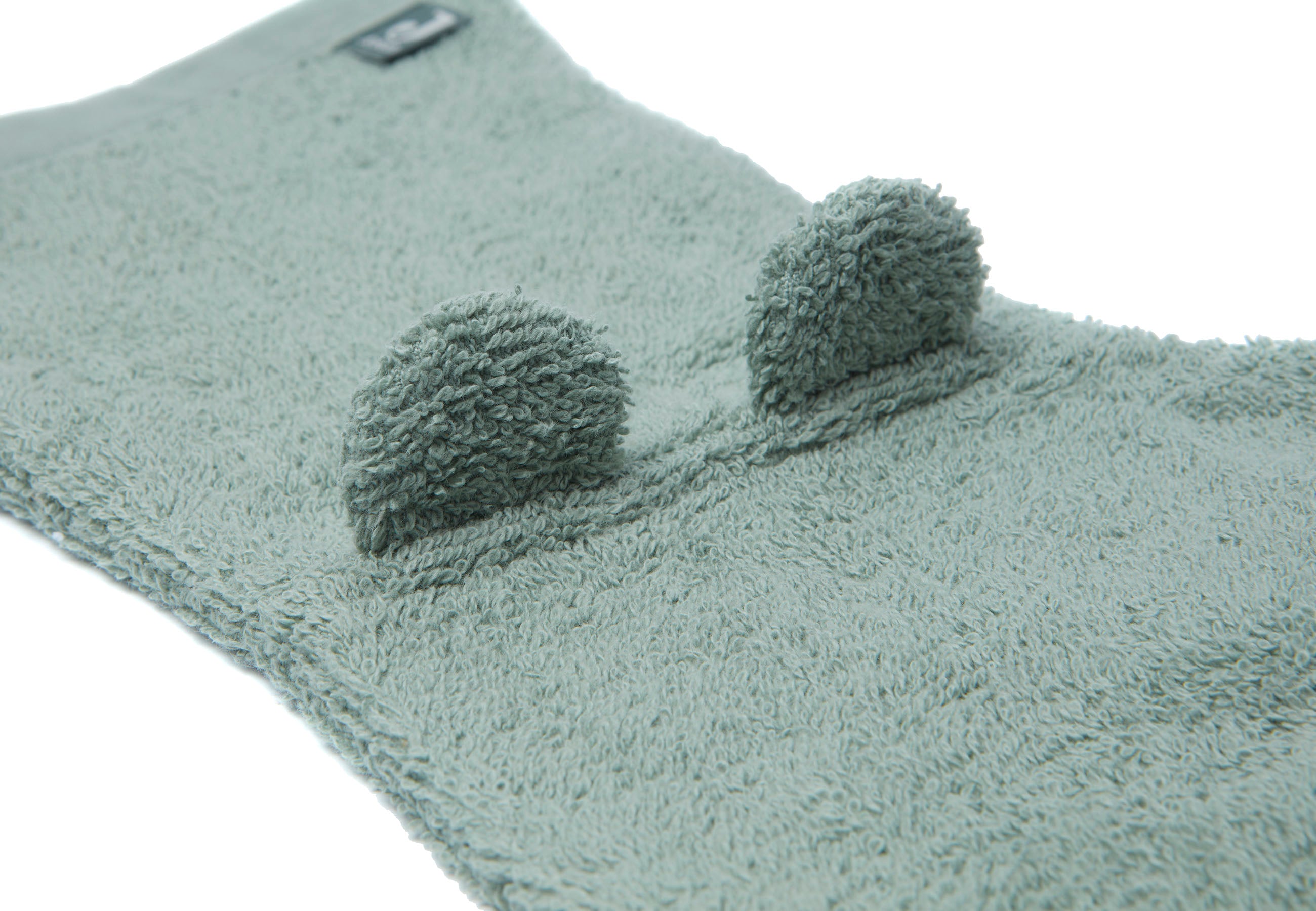 Jollein Jollein - Washcloth Terry with Ears - Sea Green - Pearls & Swines