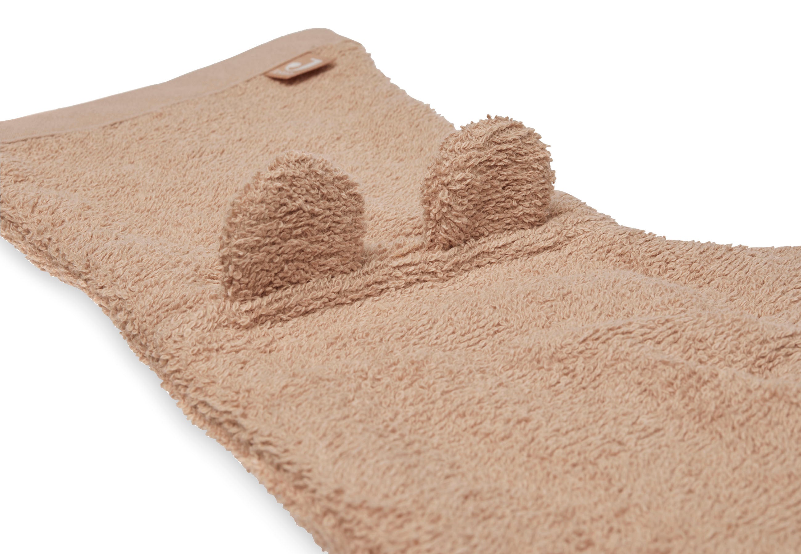 Jollein Jollein - Washcloth Terry with Ears - Biscuit - Pearls & Swines
