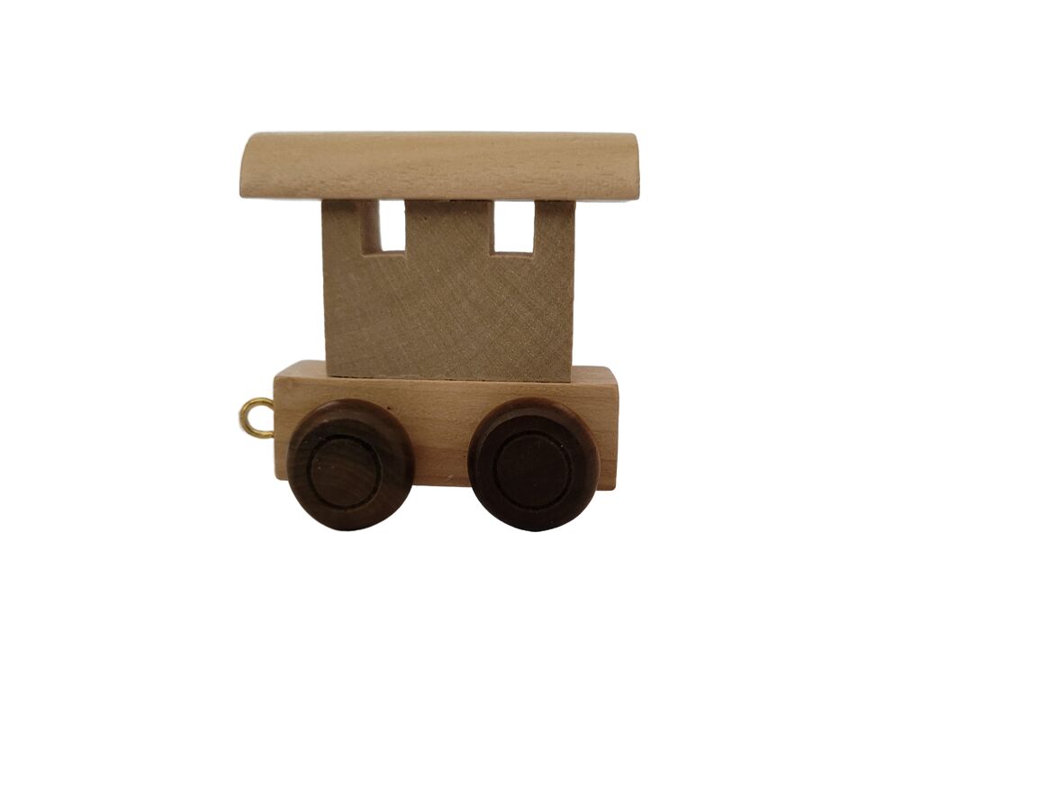 RyanTown RyanTown - Letter Train - Natural wood - Pearls & Swines