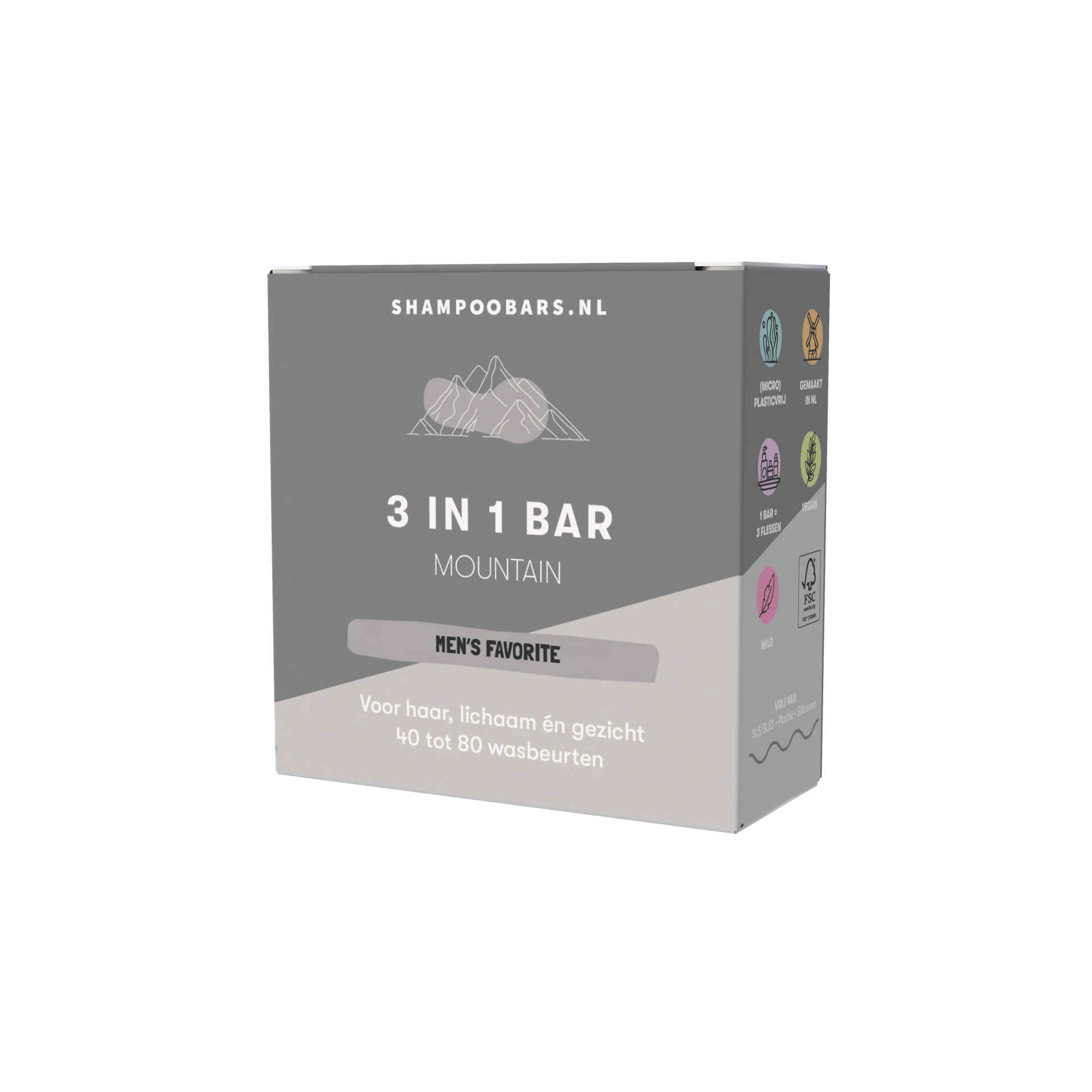 Shampoobars Shampoobars - 3 in 1 bar - Mountain - Pearls & Swines