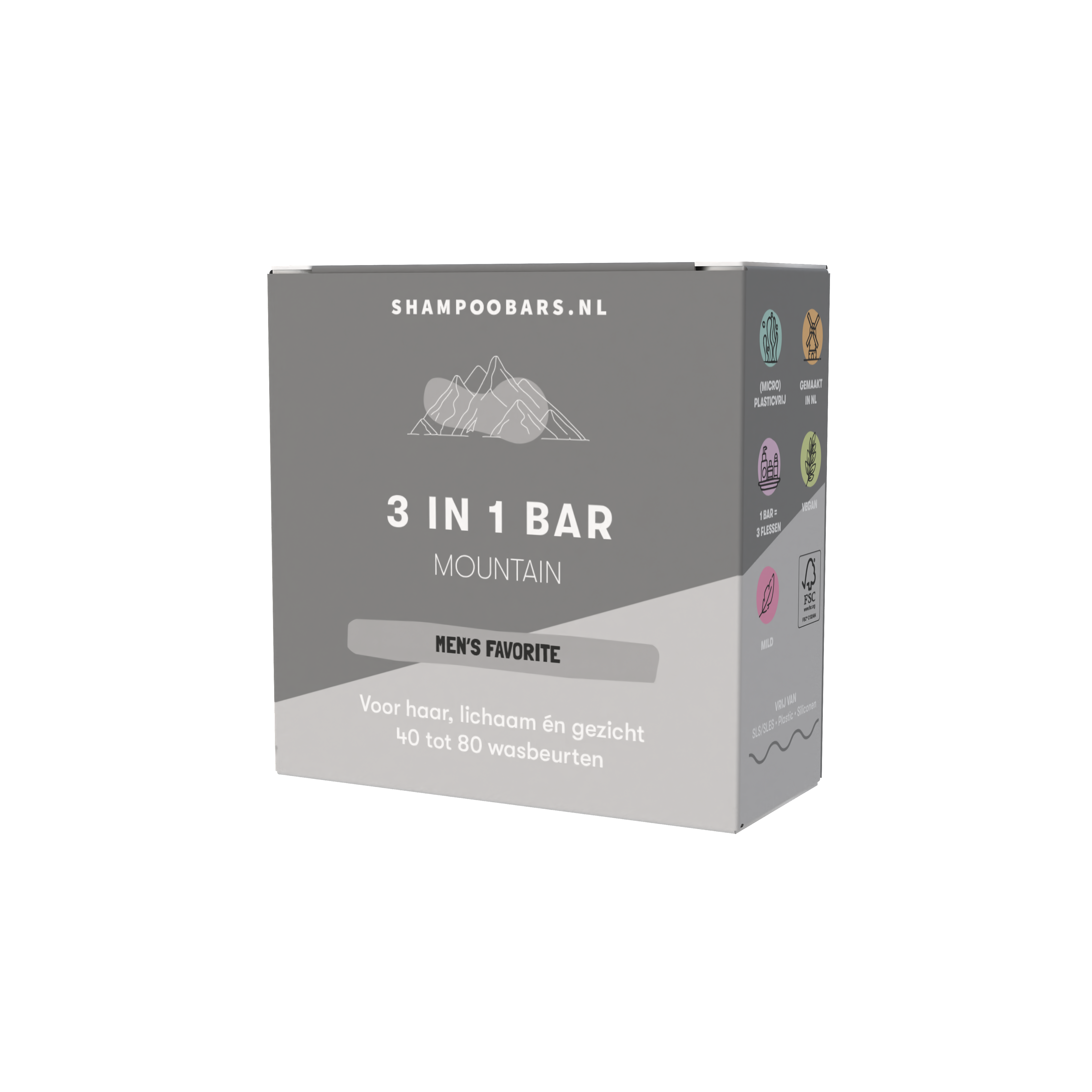 Shampoobars Shampoobars - 3 in 1 bar - Mountain - Pearls & Swines