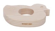 Wooden Story Wooden Story - Wooden teether - Baby duck - Pearls & Swines