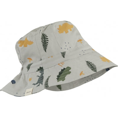 Liewood Collection Sale - Liewood - Sander Bucket Hat - Dino Dove Blue - Pearls & Swines