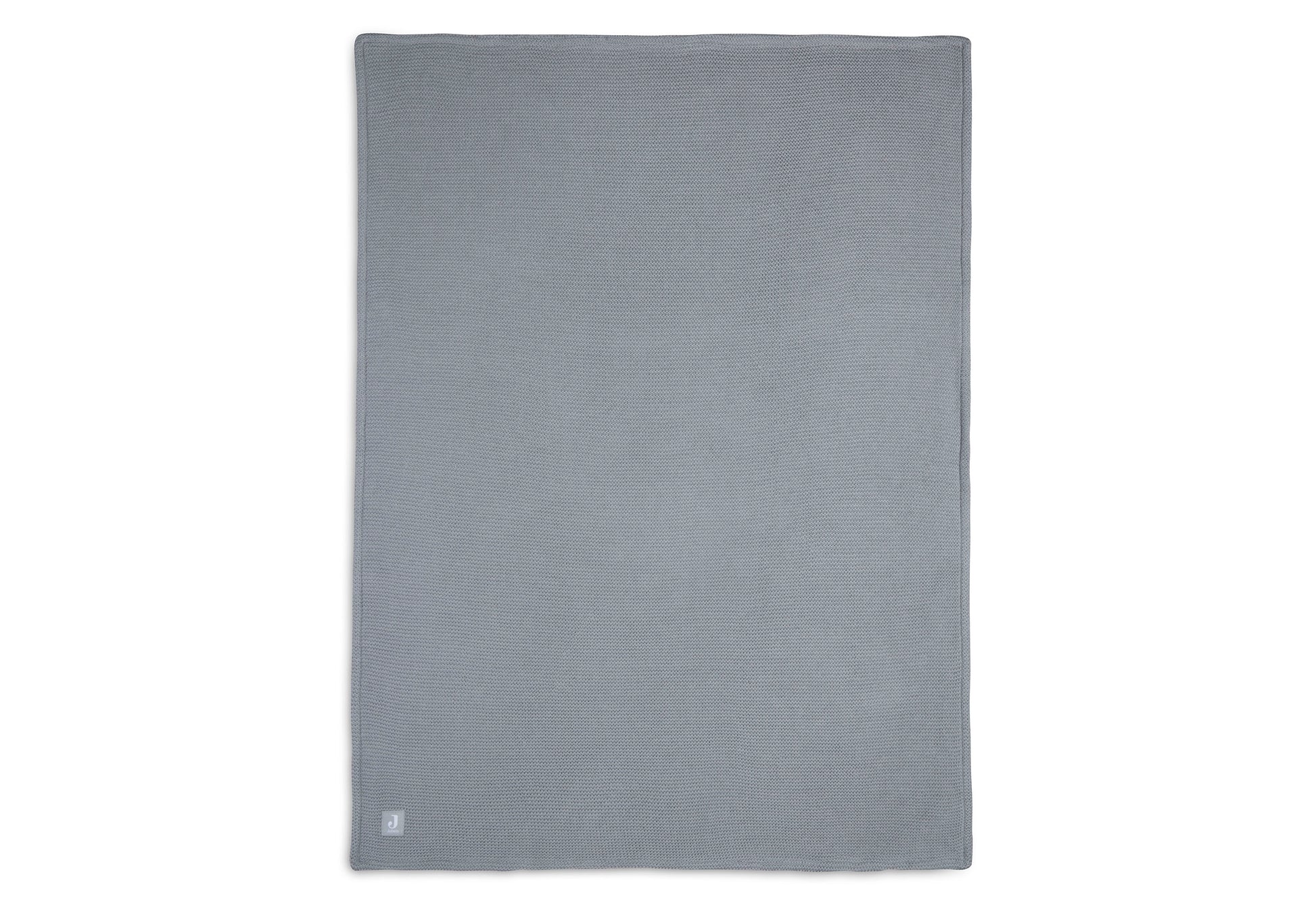 Jollein Jollein - Blanket Cradle Basic Knit Stone - Grey/Coral Fleece - Pearls & Swines