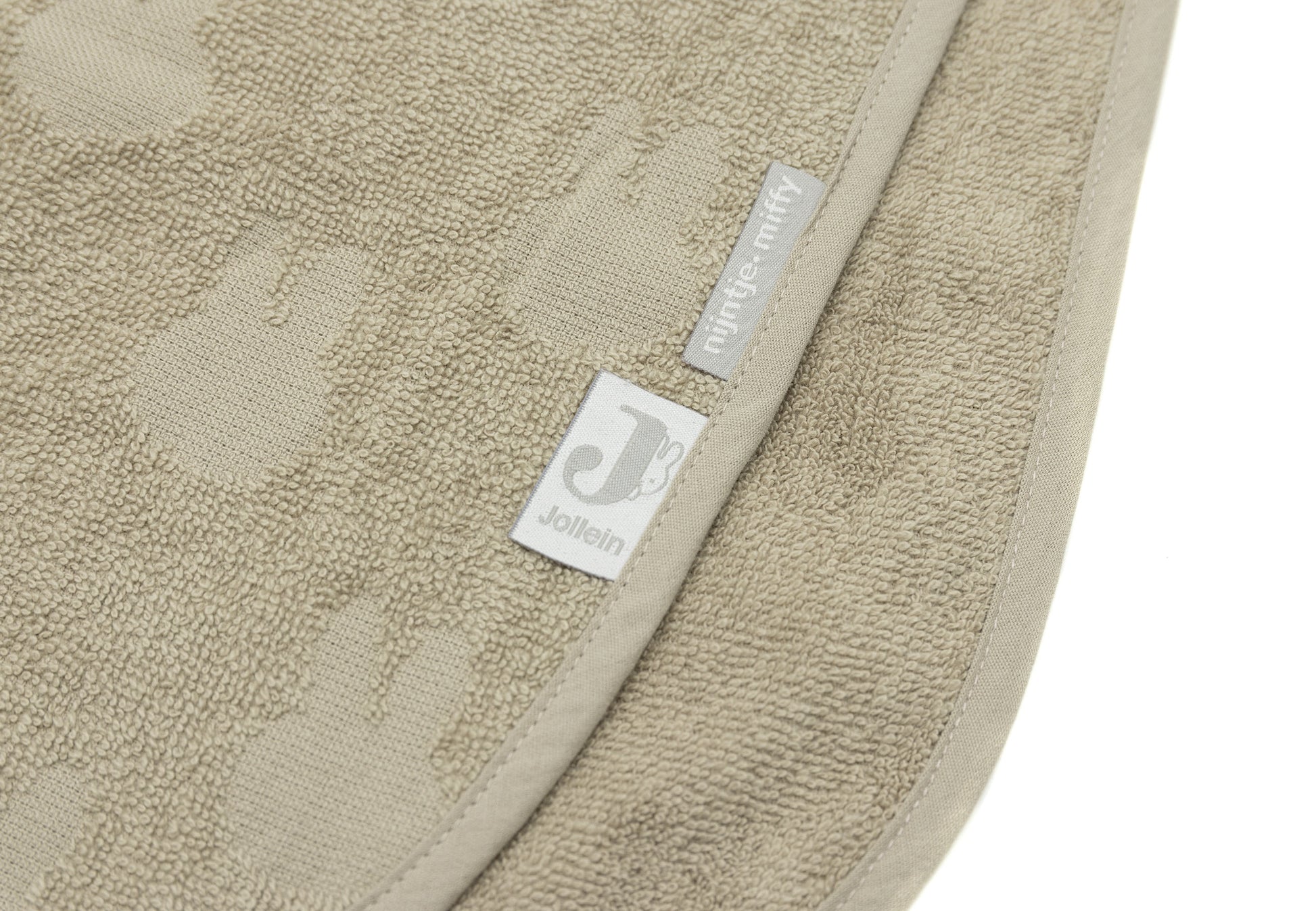 Jollein Jollein - Bath Poncho Terry Miffy Jacquard - Olive Green - Pearls & Swines