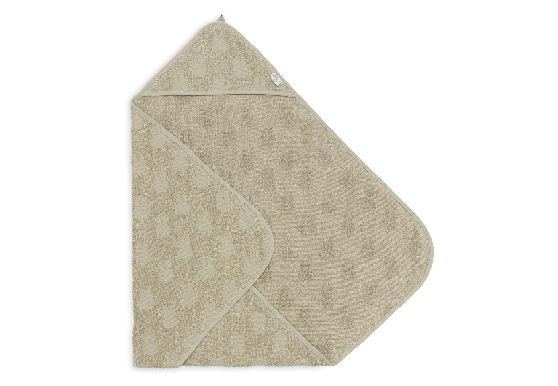 Jollein Jollein - Bath Cape Terry Miffy Jacquard - Olive Green - Pearls & Swines