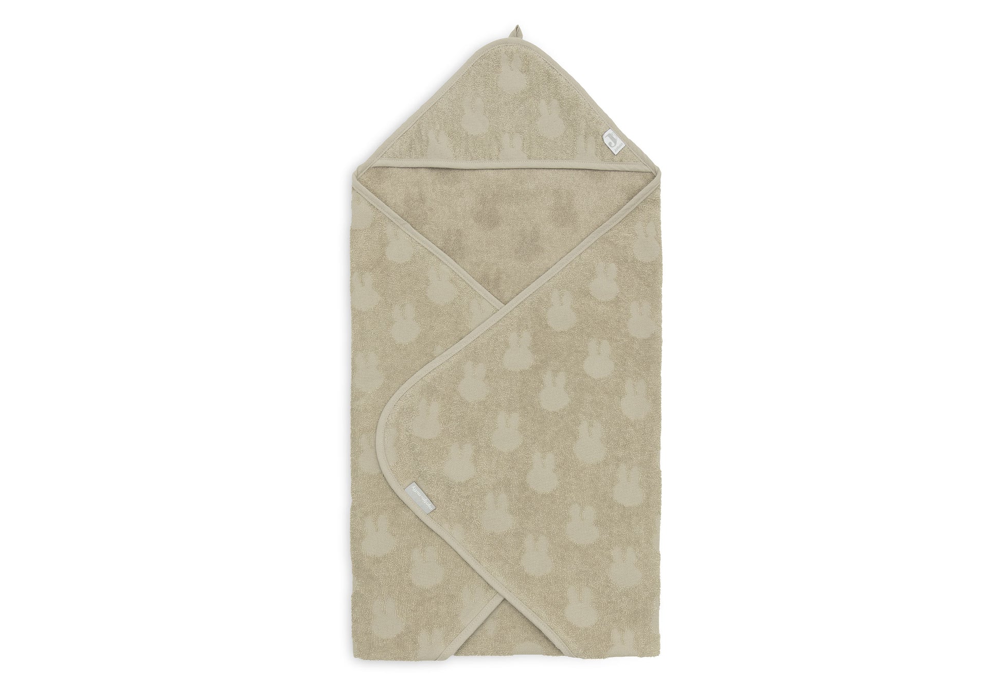 Jollein Jollein - Bath Cape Terry Miffy Jacquard - Olive Green - Pearls & Swines