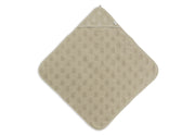 Jollein Jollein - Bath Cape Terry Miffy Jacquard - Olive Green - Pearls & Swines