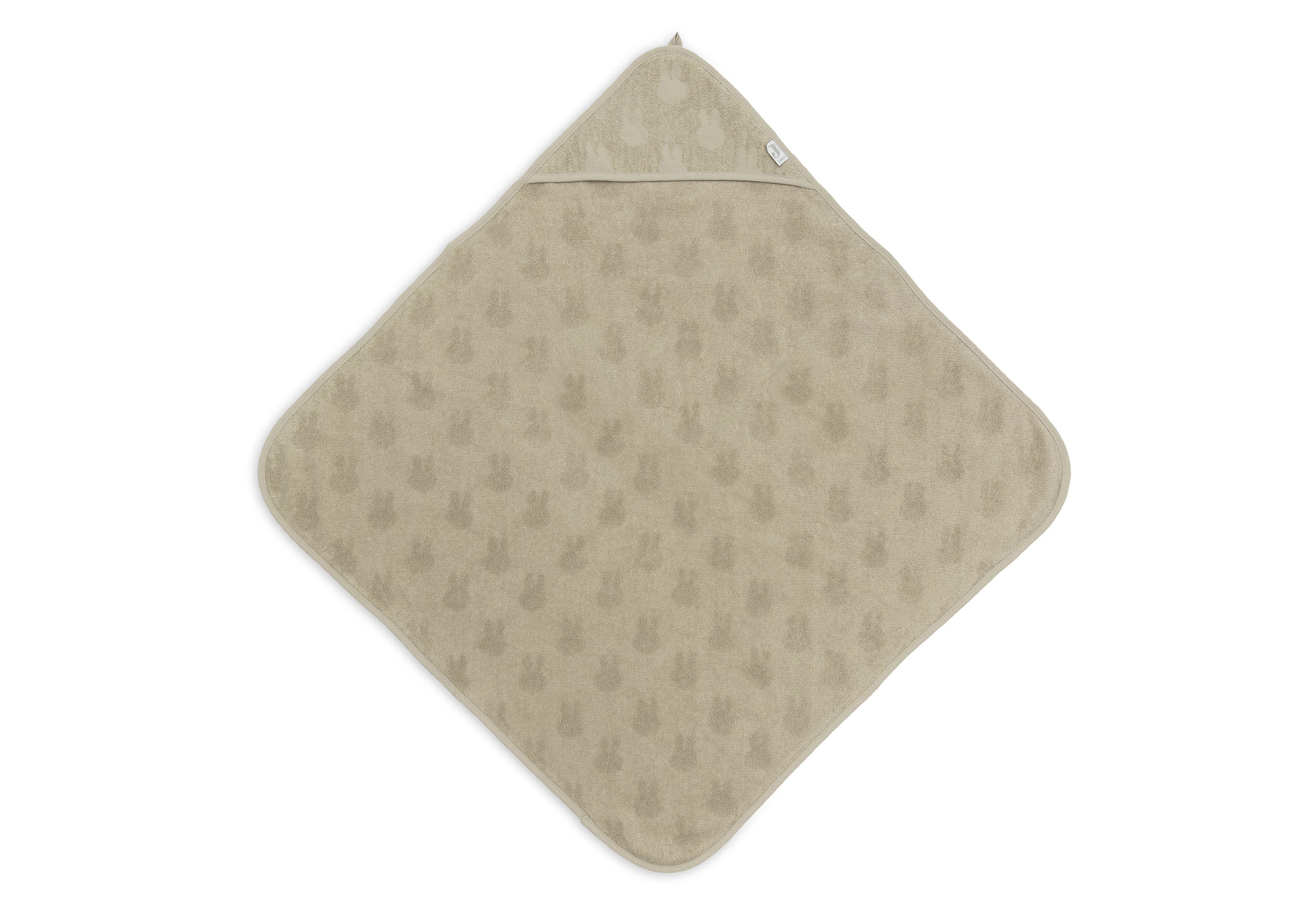 Jollein Jollein - Bath Cape Terry Miffy Jacquard - Olive Green - Pearls & Swines