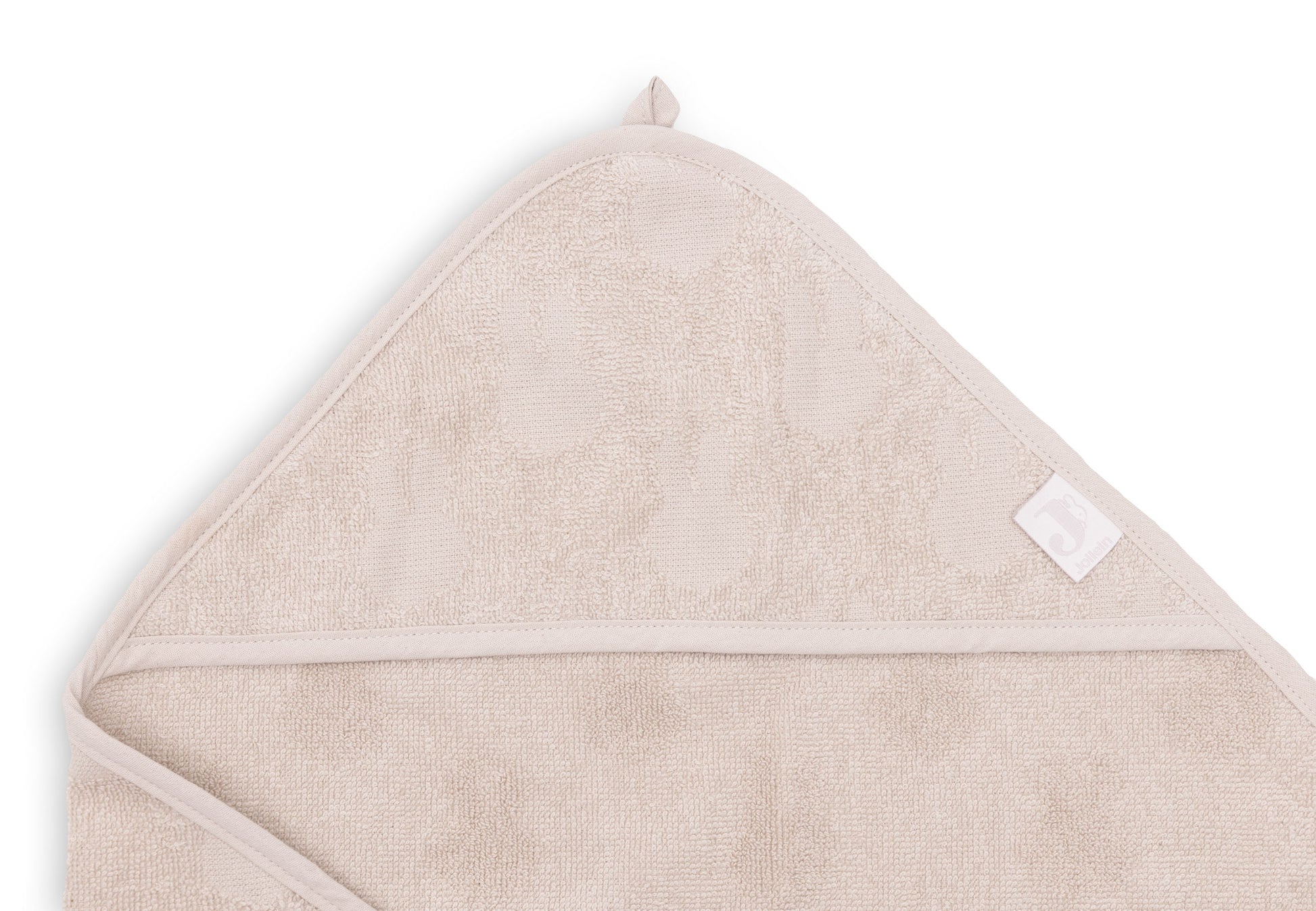 Jollein Jollein - Bath Cape Terry Miffy Jacquard - Nougat - Pearls & Swines