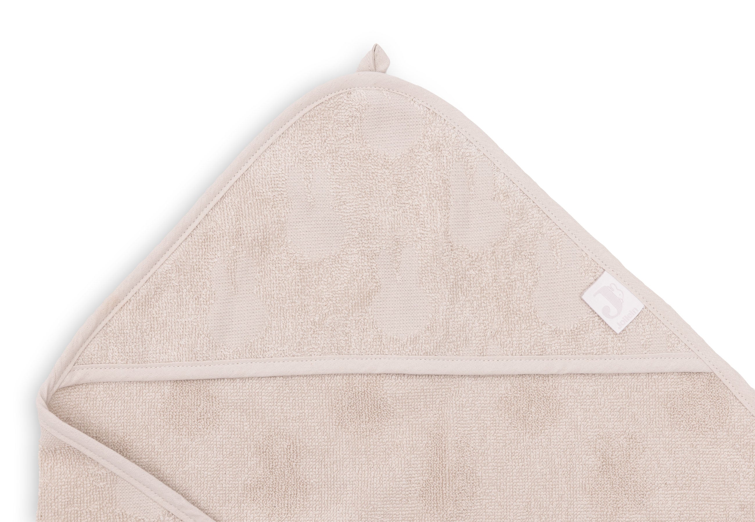 Jollein Jollein - Bath Cape Terry Miffy Jacquard - Nougat - Pearls & Swines
