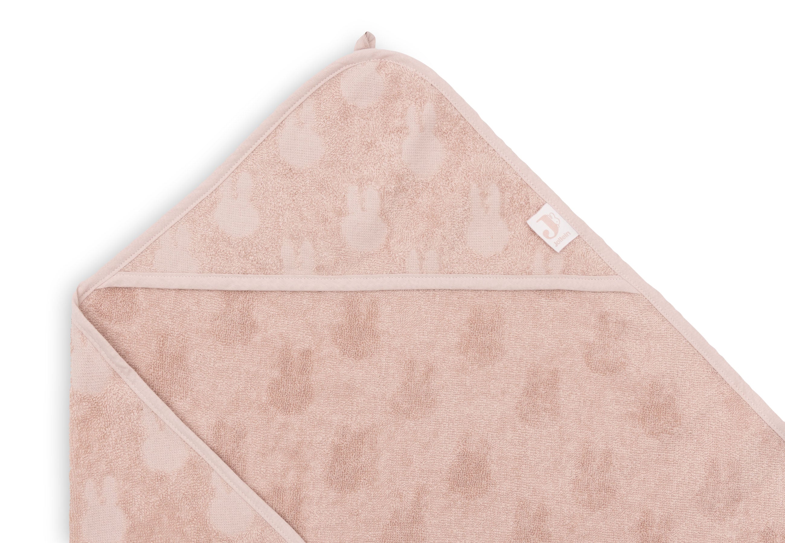 Jollein Jollein Bath Cape Terry Miffy Jacquard - Wild Rose - Pearls & Swines