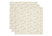Jollein Jollein - Cloth Muslin - Animals Olive Green - 3 Pack - Pearls & Swines