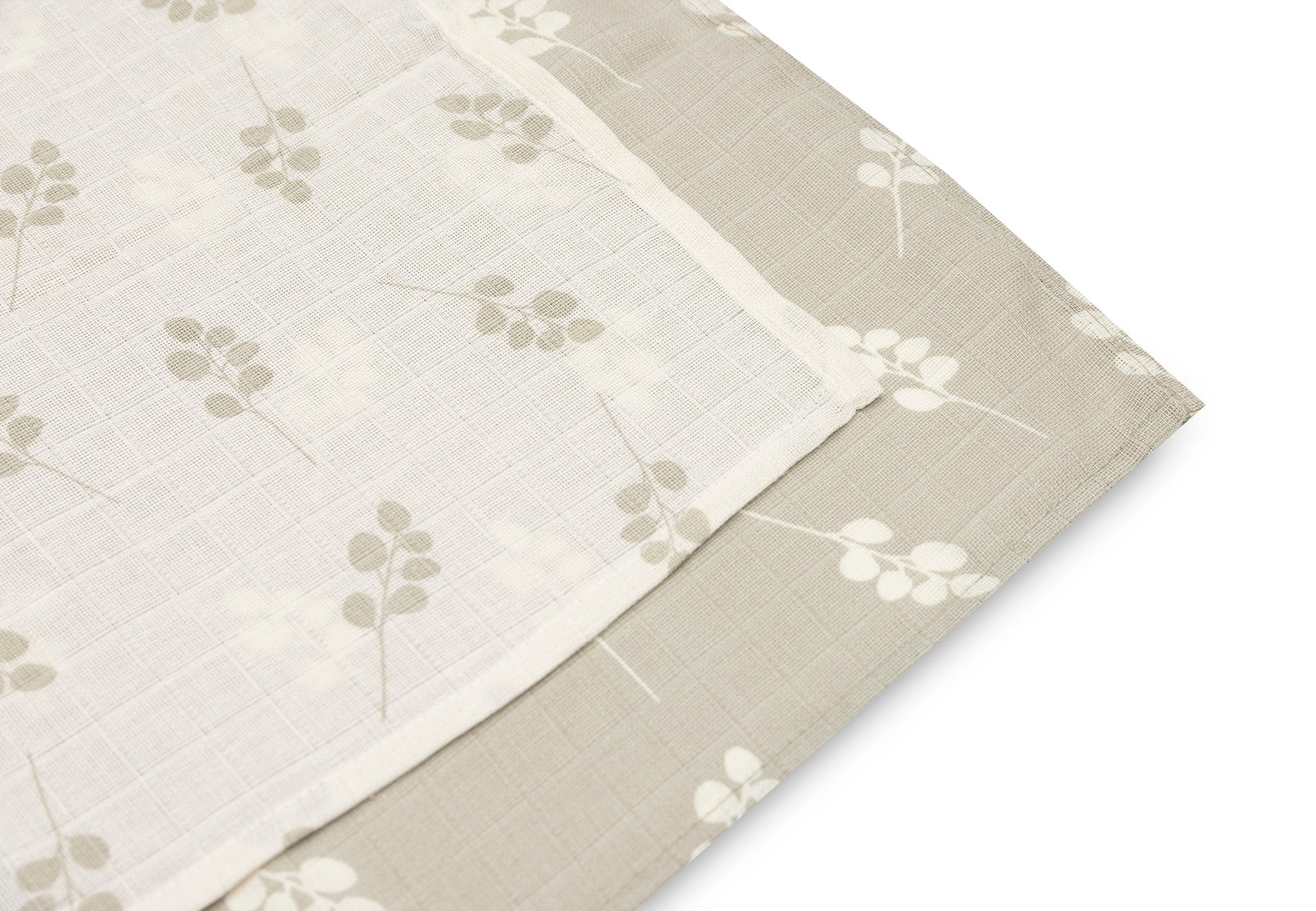 Jollein Jollein - Swaddle Muslin - Twig Olive Green - 2 pack - Pearls & Swines