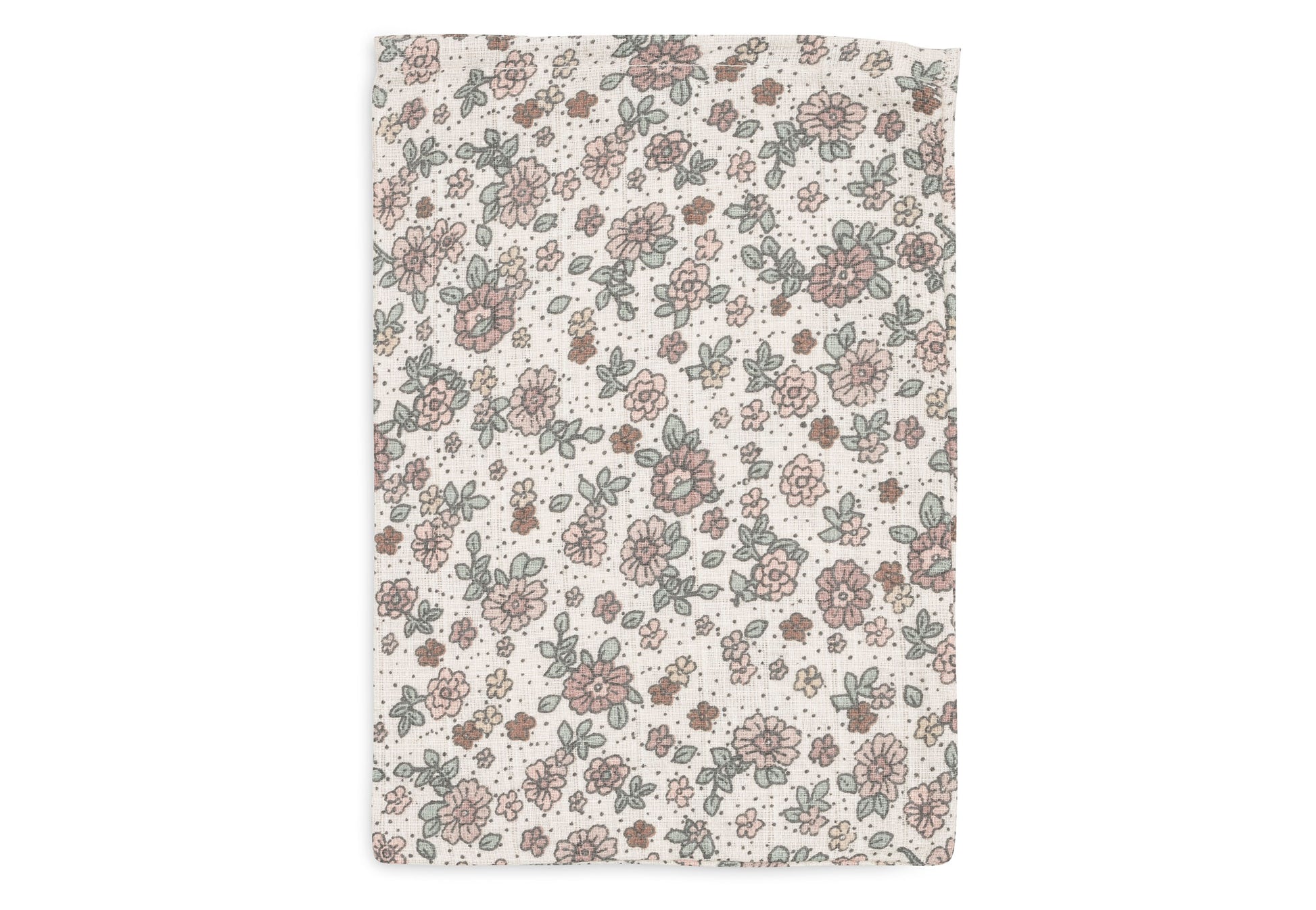 Jollein Jollein - Washcloth Muslin - Retro Flowers - 3 Pack - Pearls & Swines