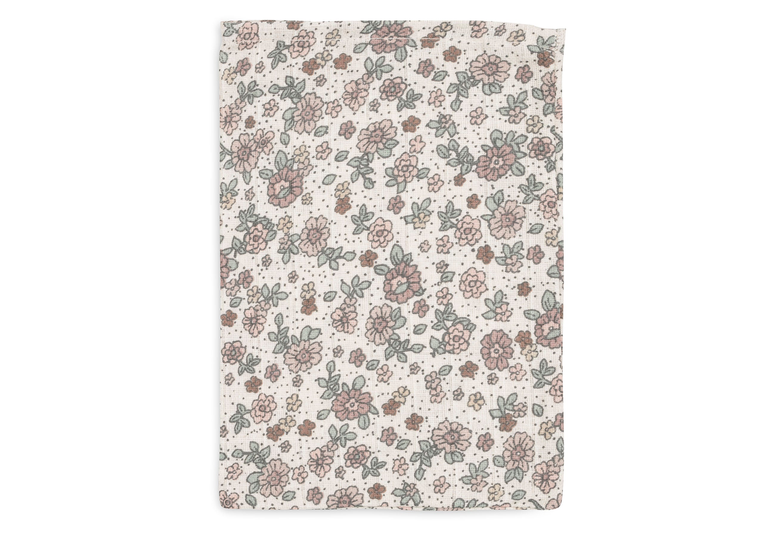 Jollein Jollein - Washcloth Muslin - Retro Flowers - 3 Pack - Pearls & Swines