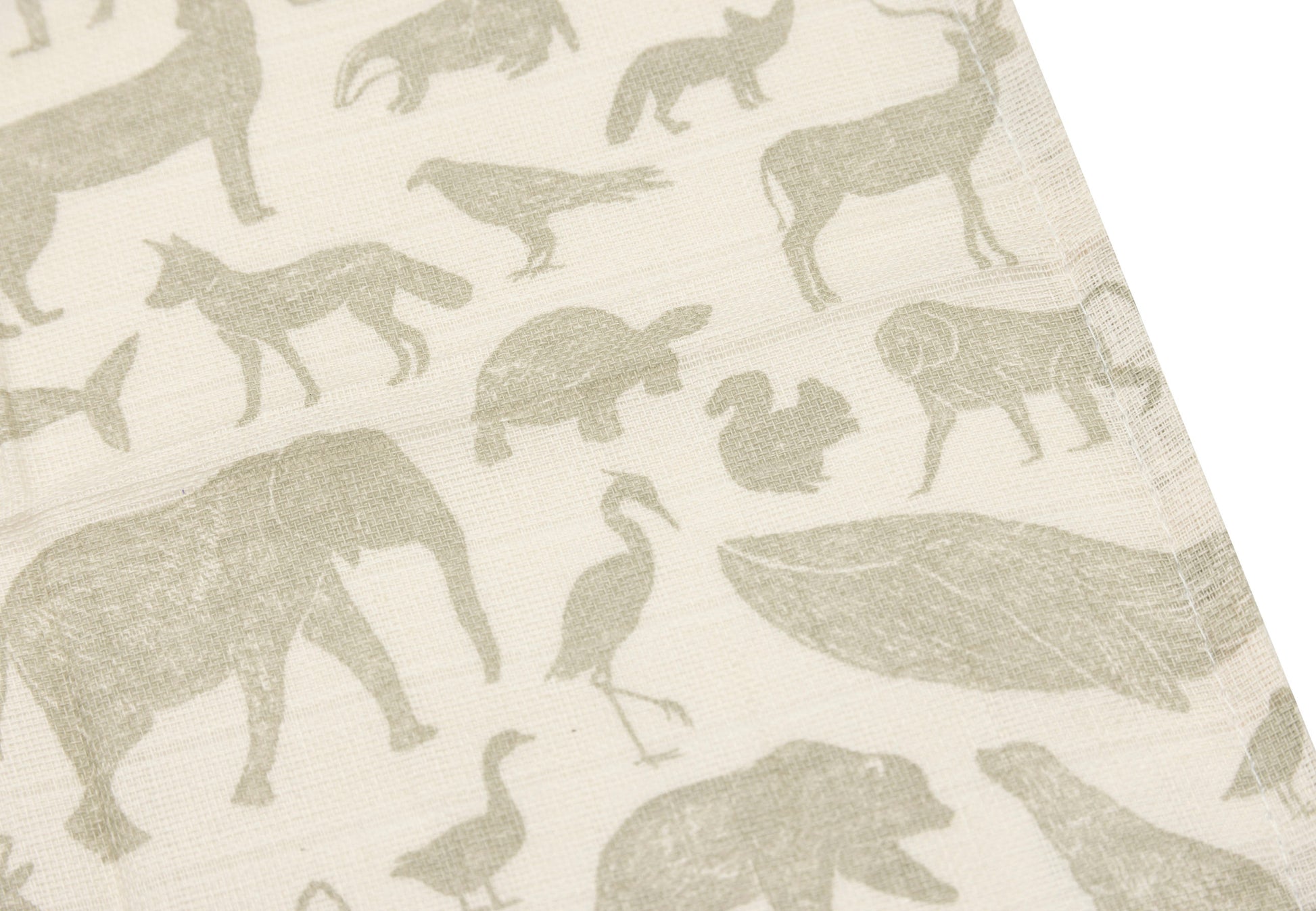 Jollein Jollein - Mouth Cloth Muslin - Animals Olive Green - 3 Pack - Pearls & Swines