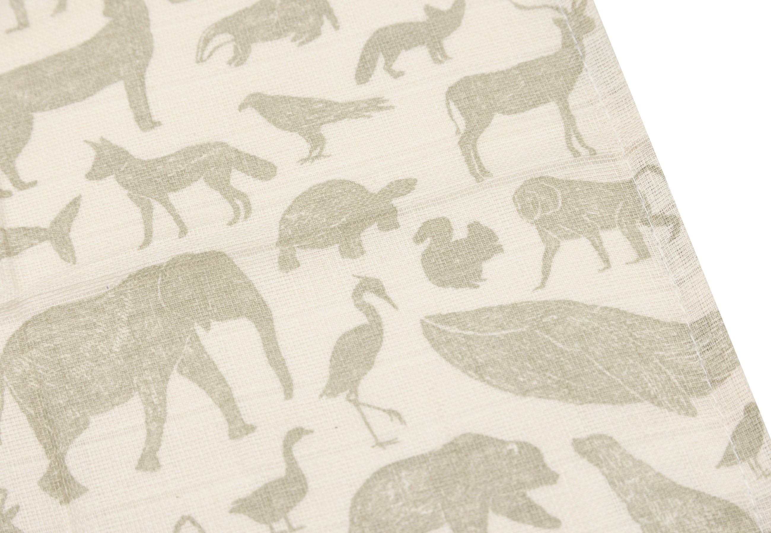 Jollein Jollein - Mouth Cloth Muslin - Animals Olive Green - 3 Pack - Pearls & Swines