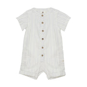 Enfant Enfant - Playsuit Muslin Stripe - Citadel - Pearls & Swines