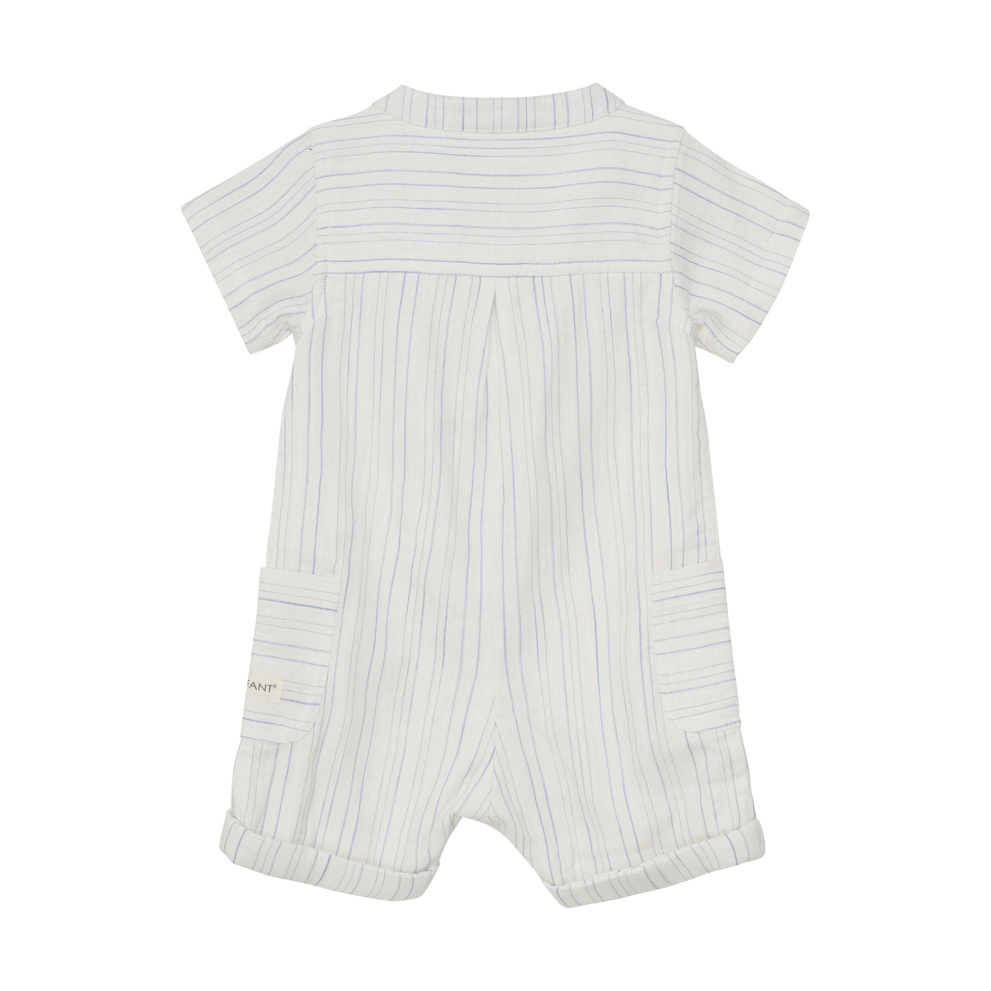 Enfant Enfant - Playsuit Muslin Stripe - Citadel - Pearls & Swines
