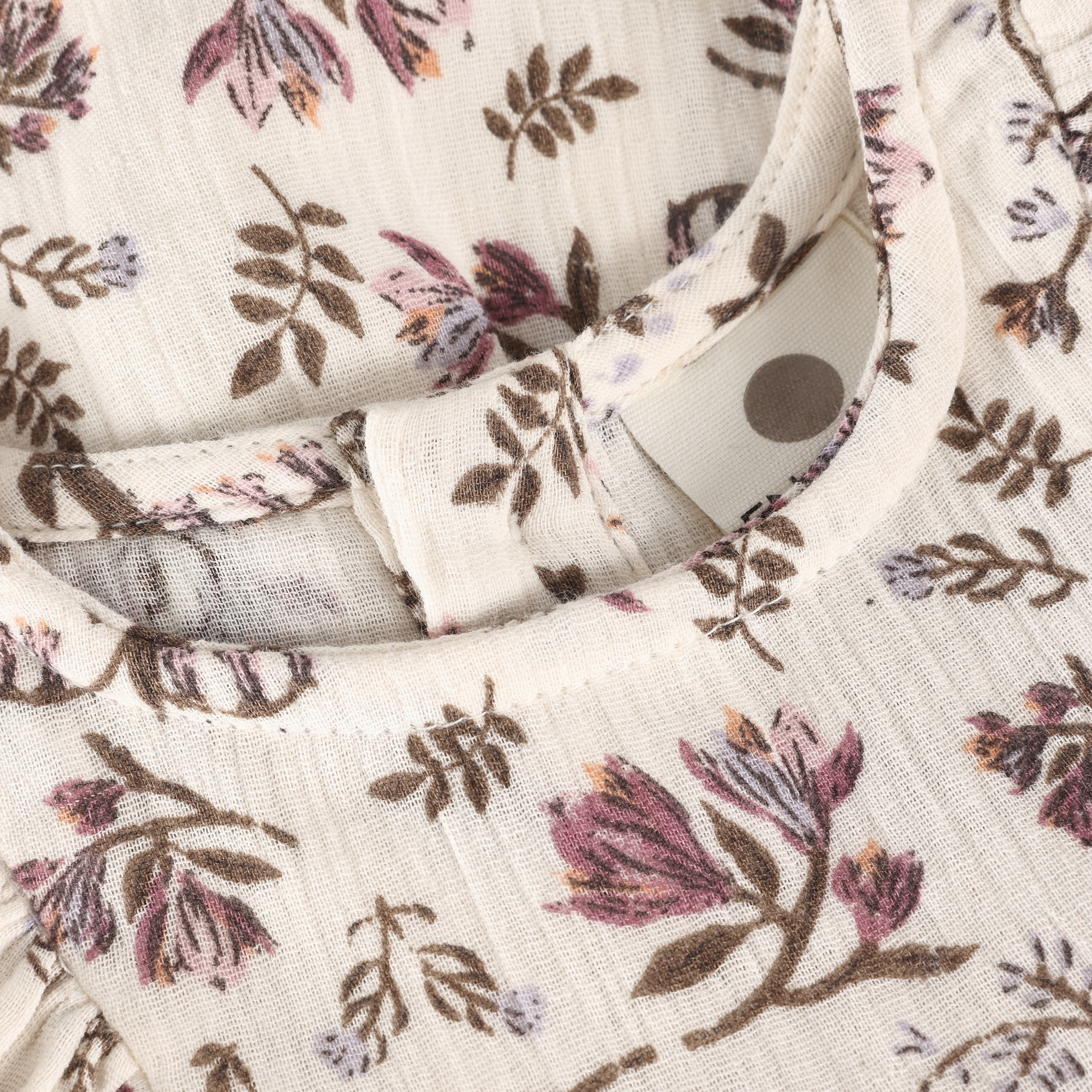 Enfant Enfant - Dress NS Floral Woven - Eggnog - Pearls & Swines