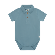 Enfant Enfant - Newborn Body Polo - Citadel - Pearls & Swines