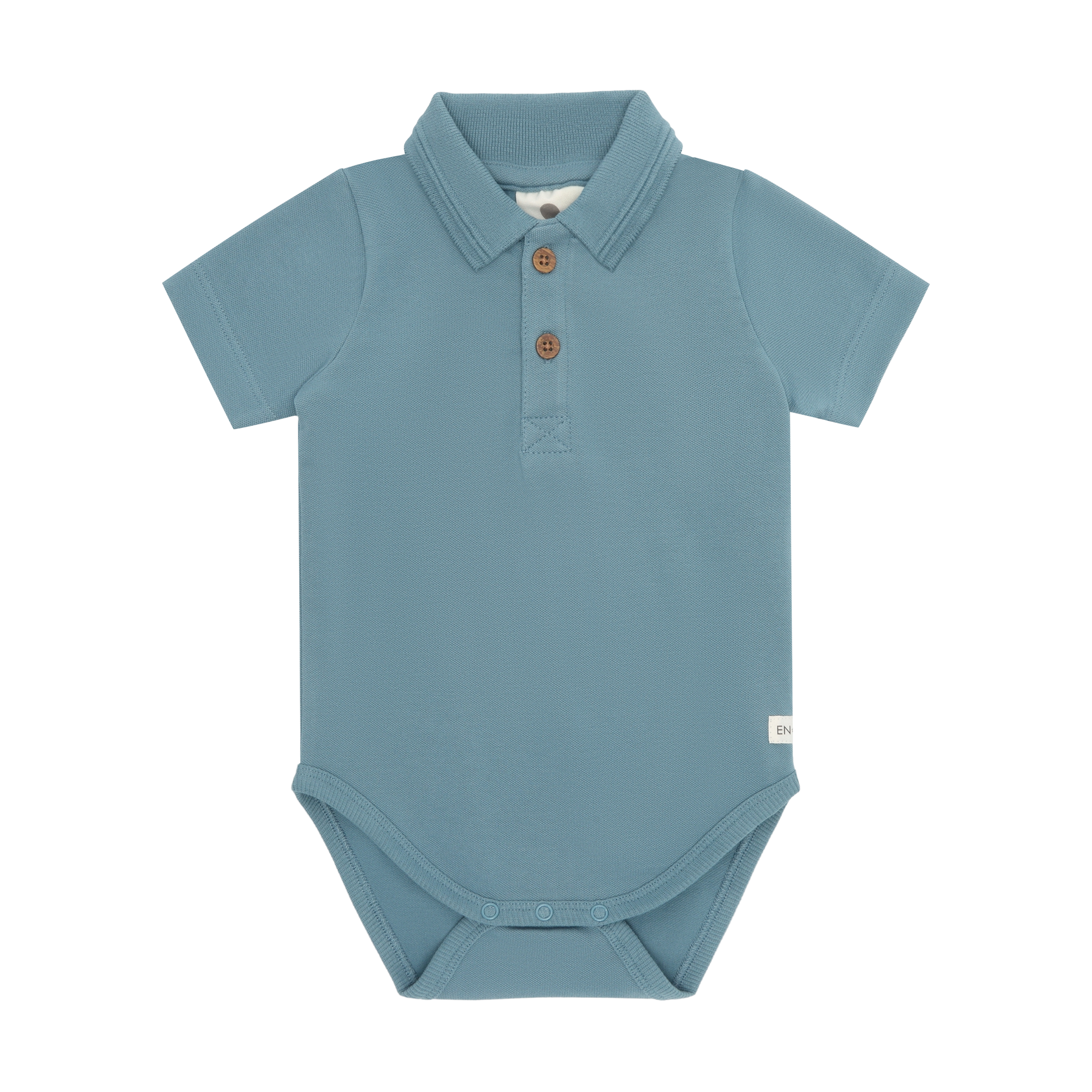 Enfant Enfant - Newborn Body Polo - Citadel - Pearls & Swines