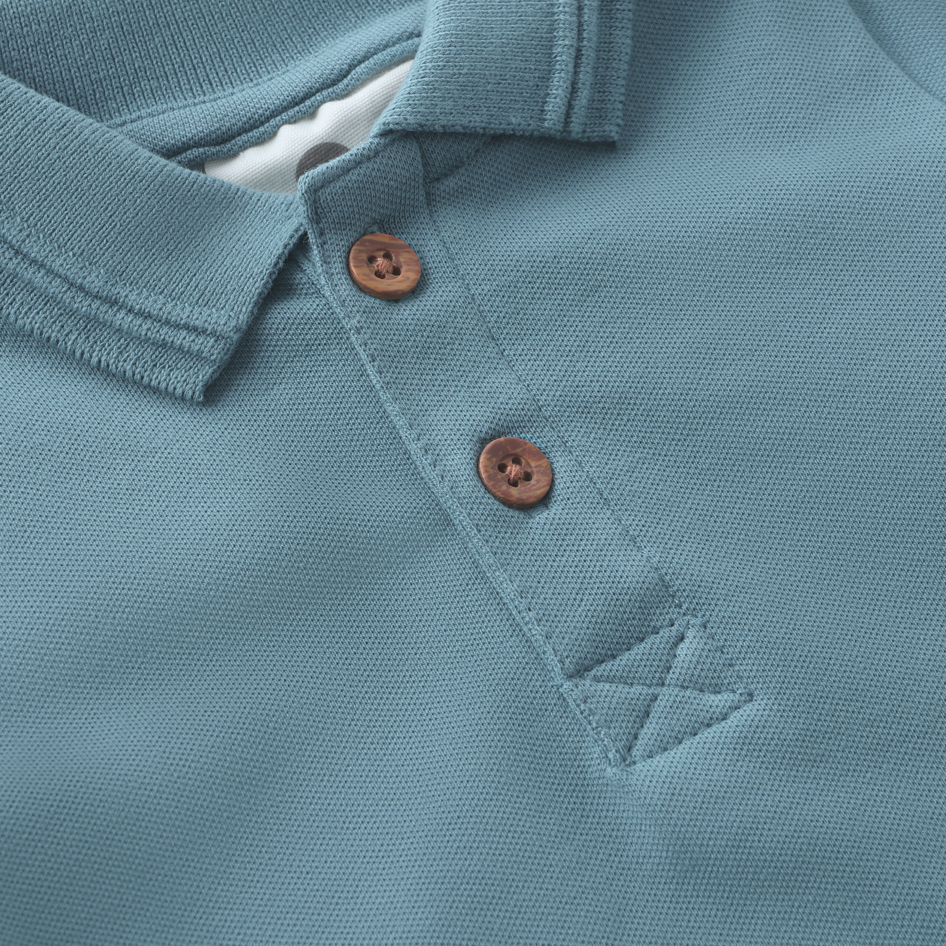 Enfant Enfant - Newborn Body Polo - Citadel - Pearls & Swines