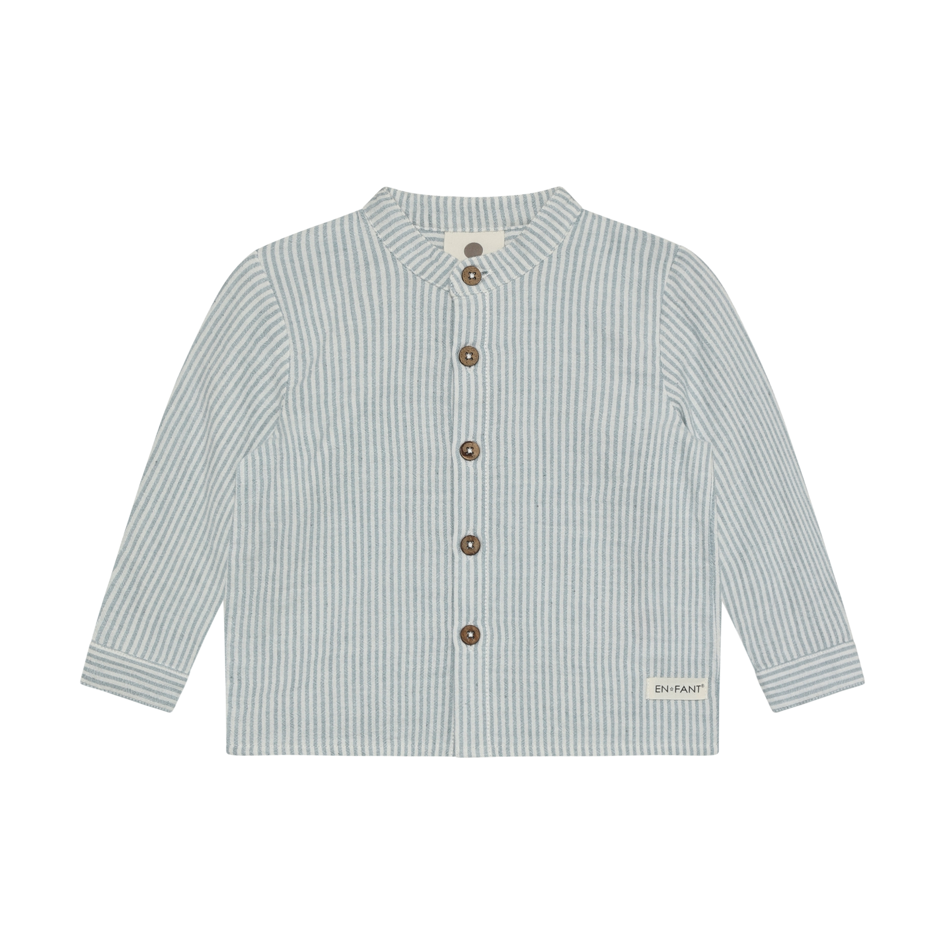 Enfant Enfant - Shirt LS Muslin Stripe - Citadel - Pearls & Swines