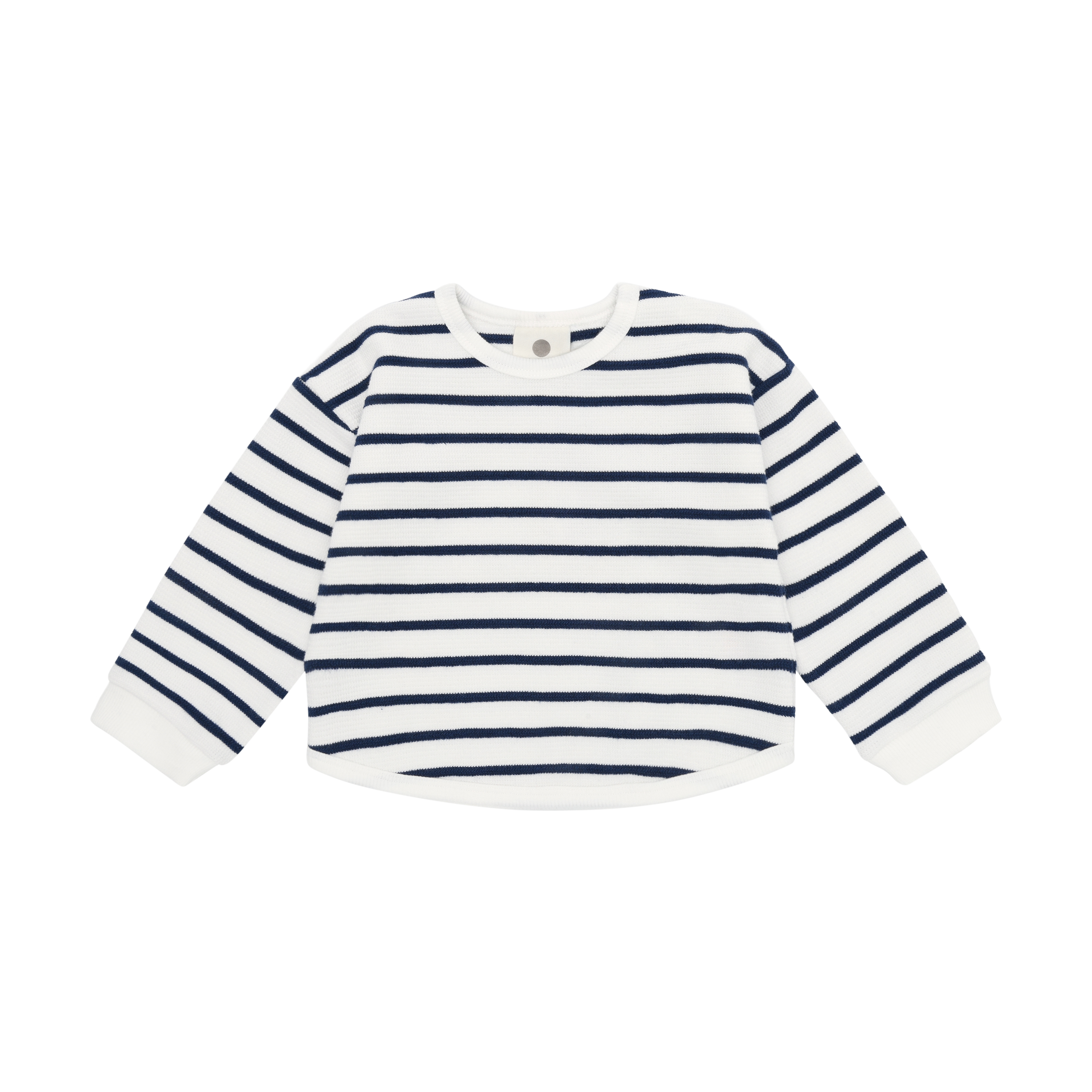 Enfant Enfant - Newborn Sweatshirt Stripe - Medieval Blue - Pearls & Swines